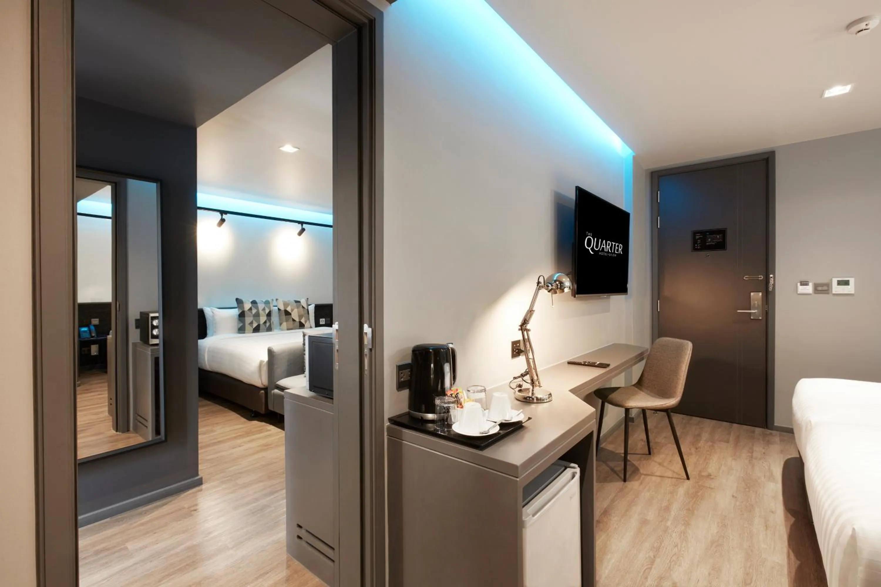 Bedroom, Bed in The Quarter Silom by UHG