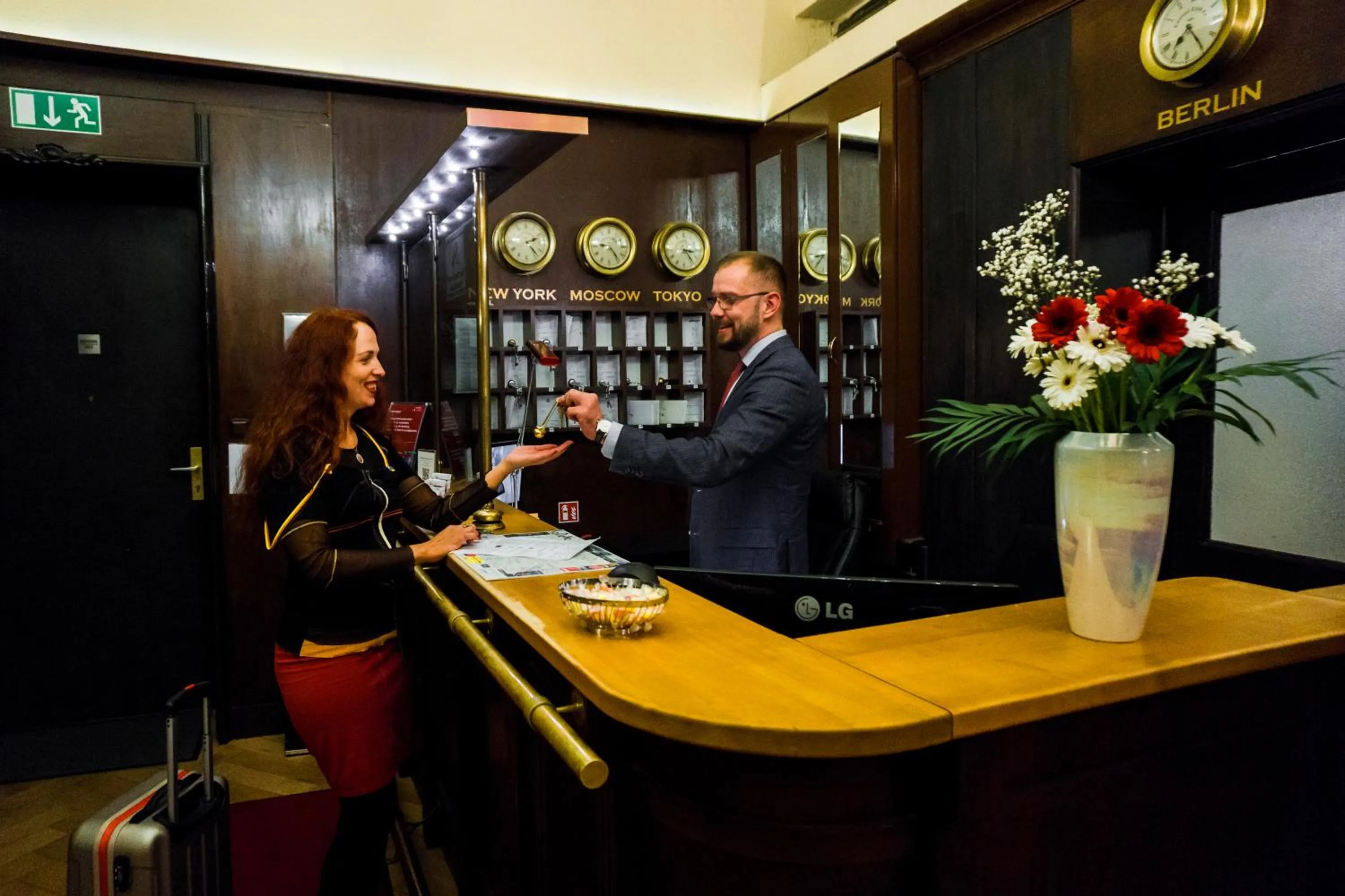Lobby or reception in Hotel Aster an der Messe
