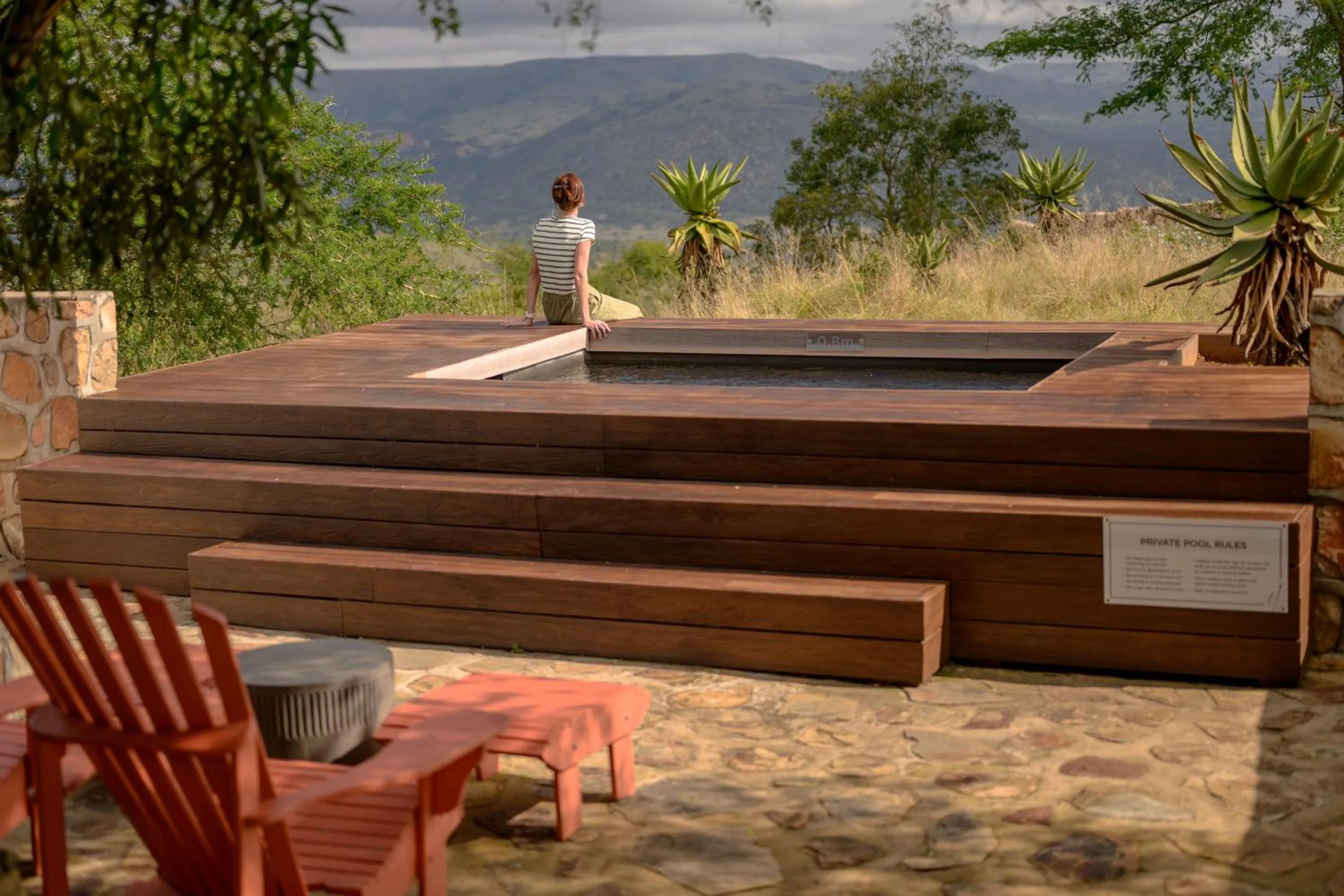 Mountain view in Zulu Rock Lodge - Babanango Game Reserve