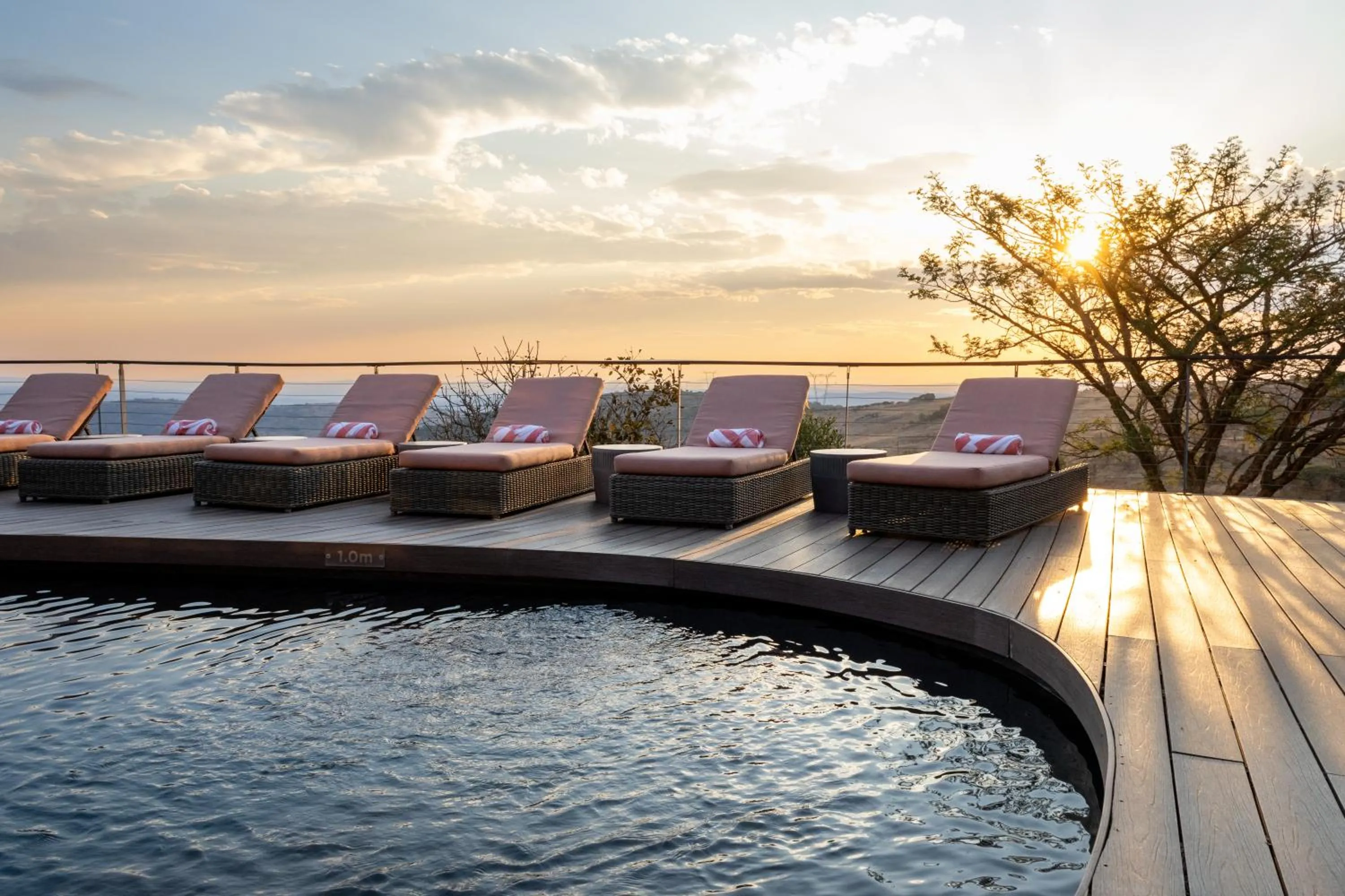 Swimming pool in Zulu Rock Lodge - Babanango Game Reserve