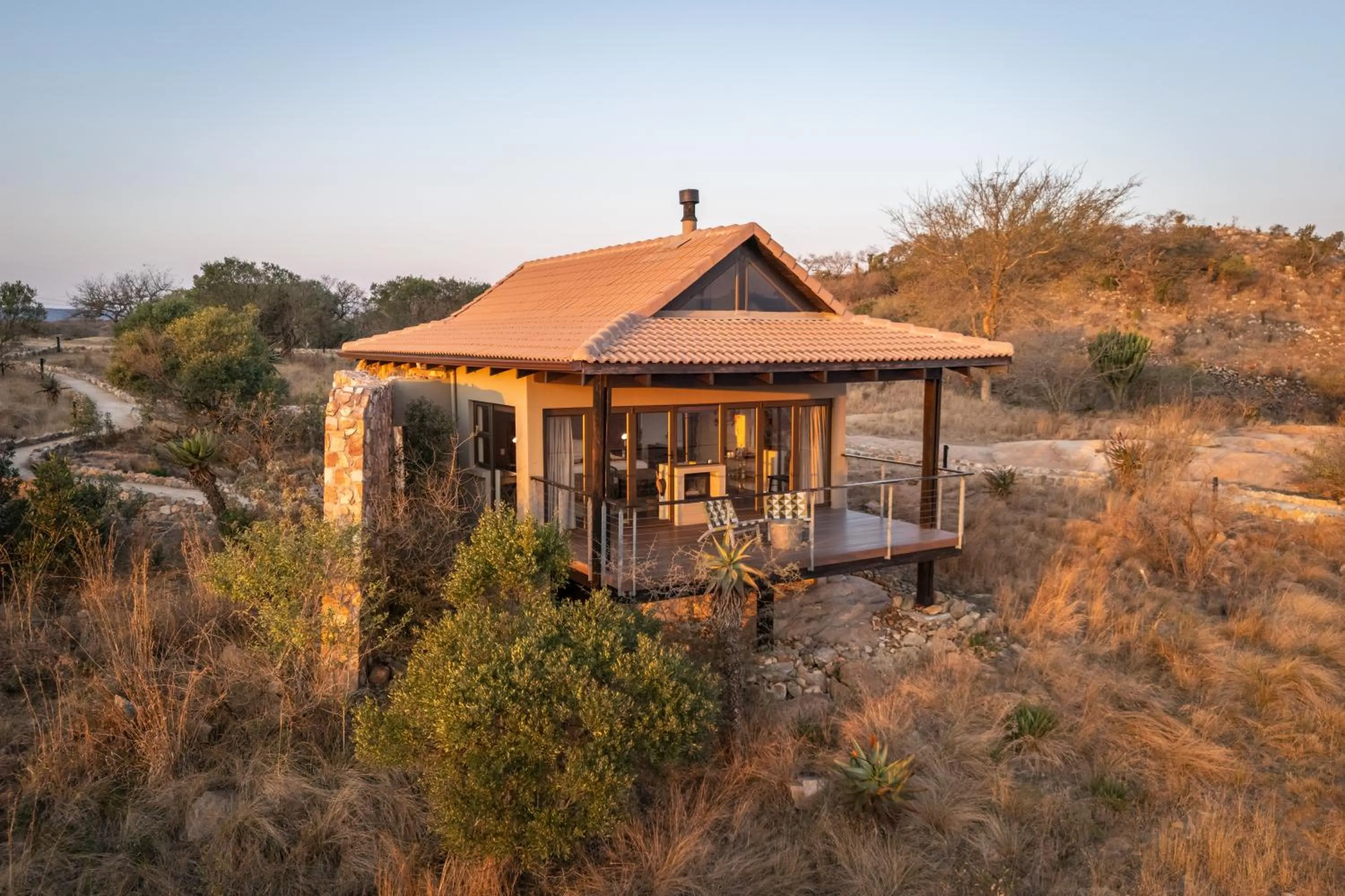 View (from property/room) in Zulu Rock Lodge - Babanango Game Reserve