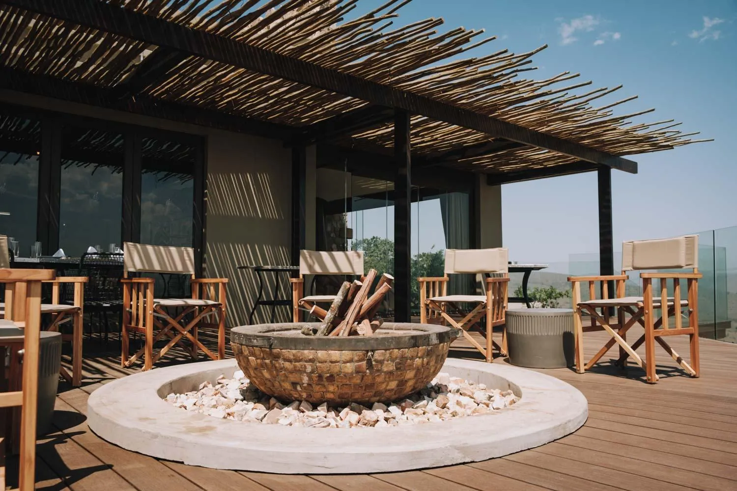 Patio in Zulu Rock Lodge - Babanango Game Reserve