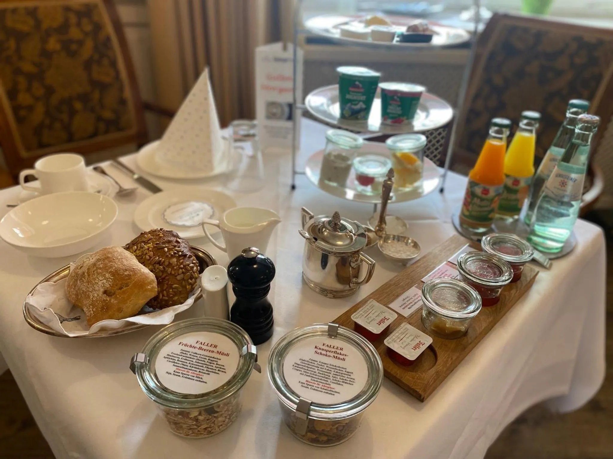 Continental breakfast in Simones Hotel Fürstenhof