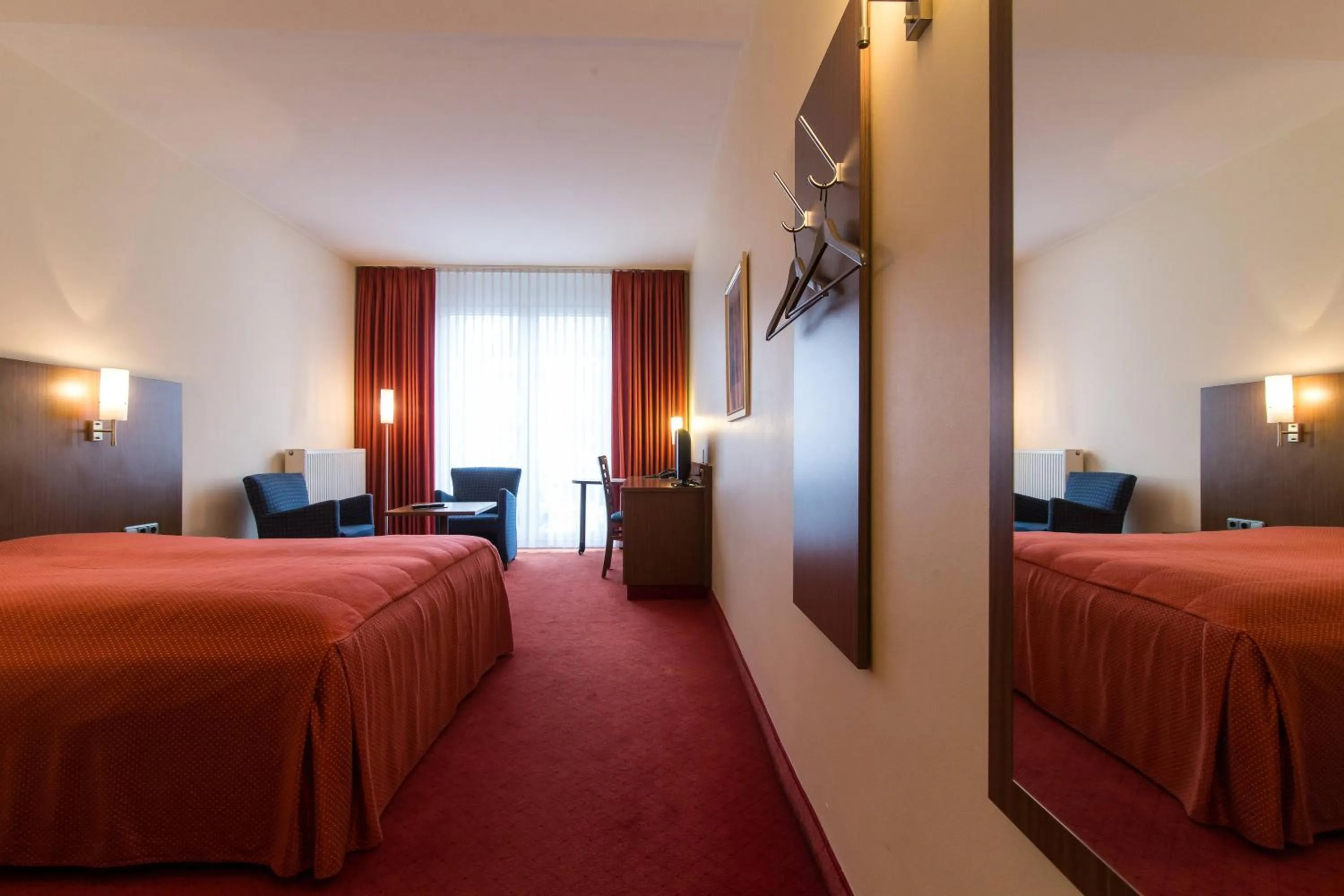 Decorative detail, Bed in Hotel Klein Frankfurt