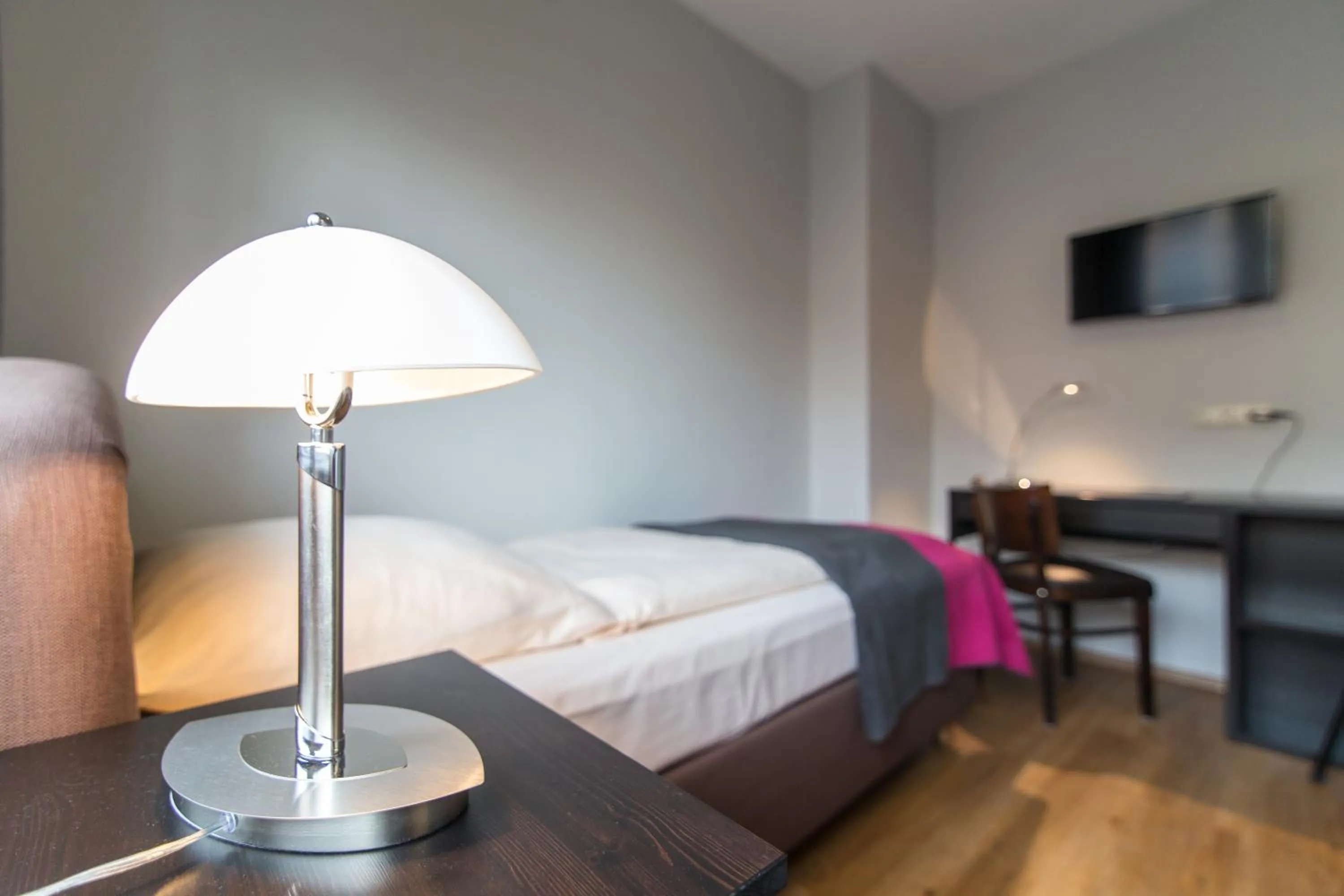 Decorative detail, Bed in Hotel Klein Frankfurt