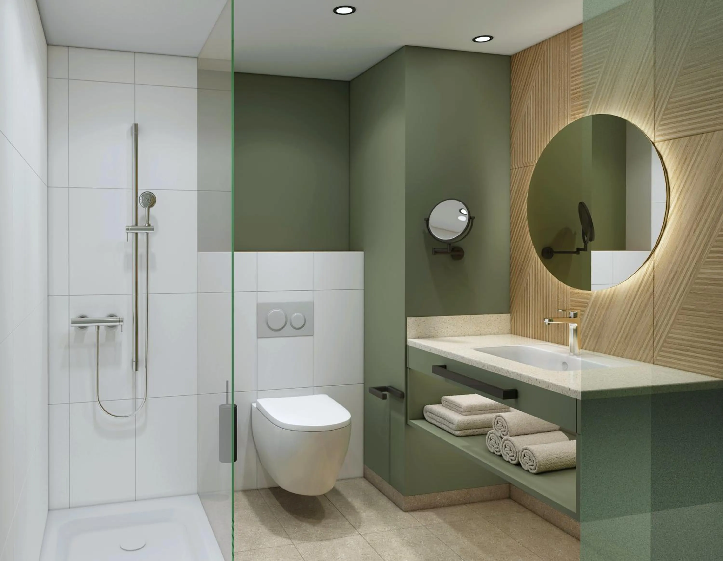 Bathroom in Fora Hotel Hannover by Mercure