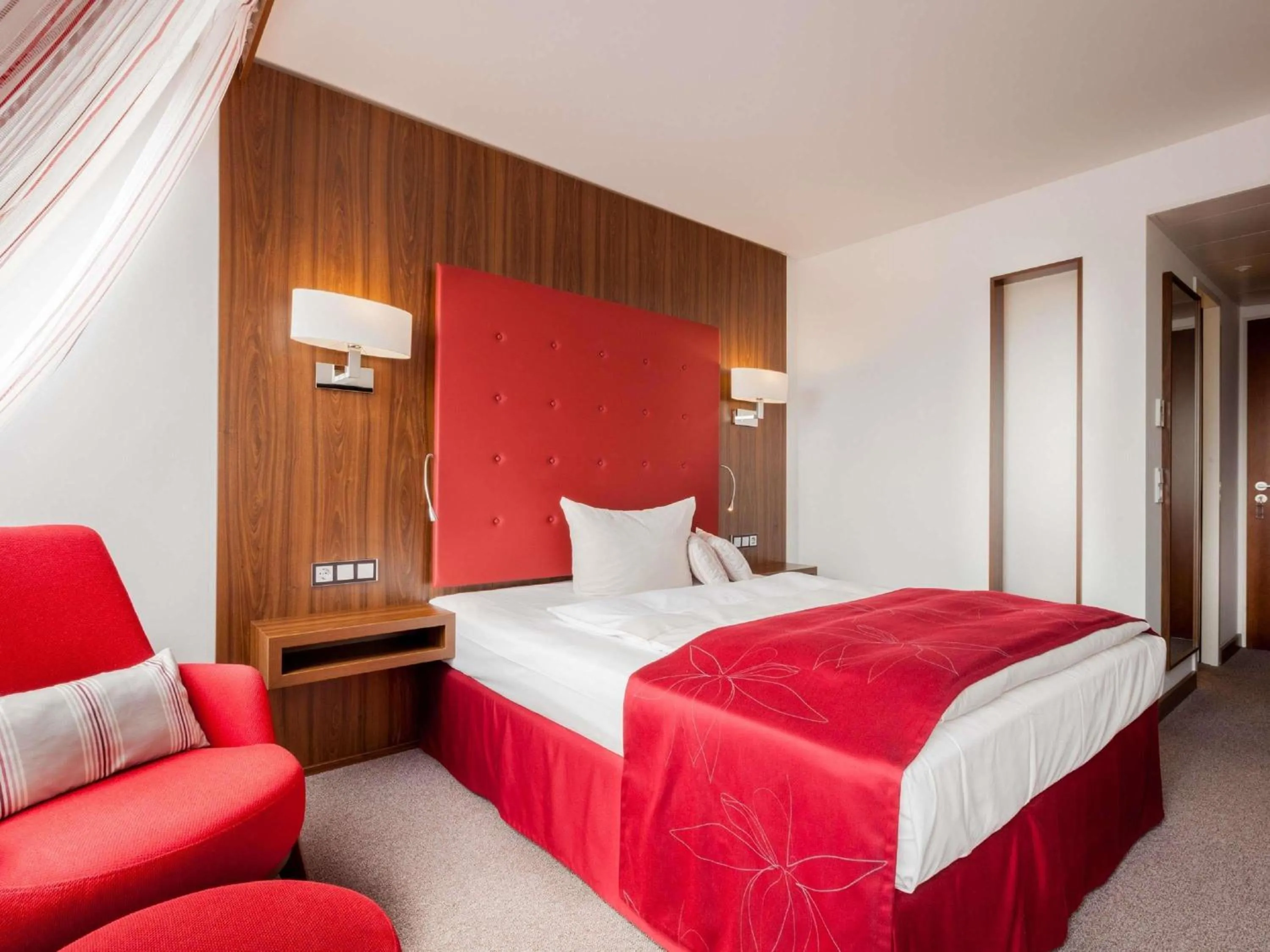 Bedroom, Bed in Fora Hotel Hannover by Mercure