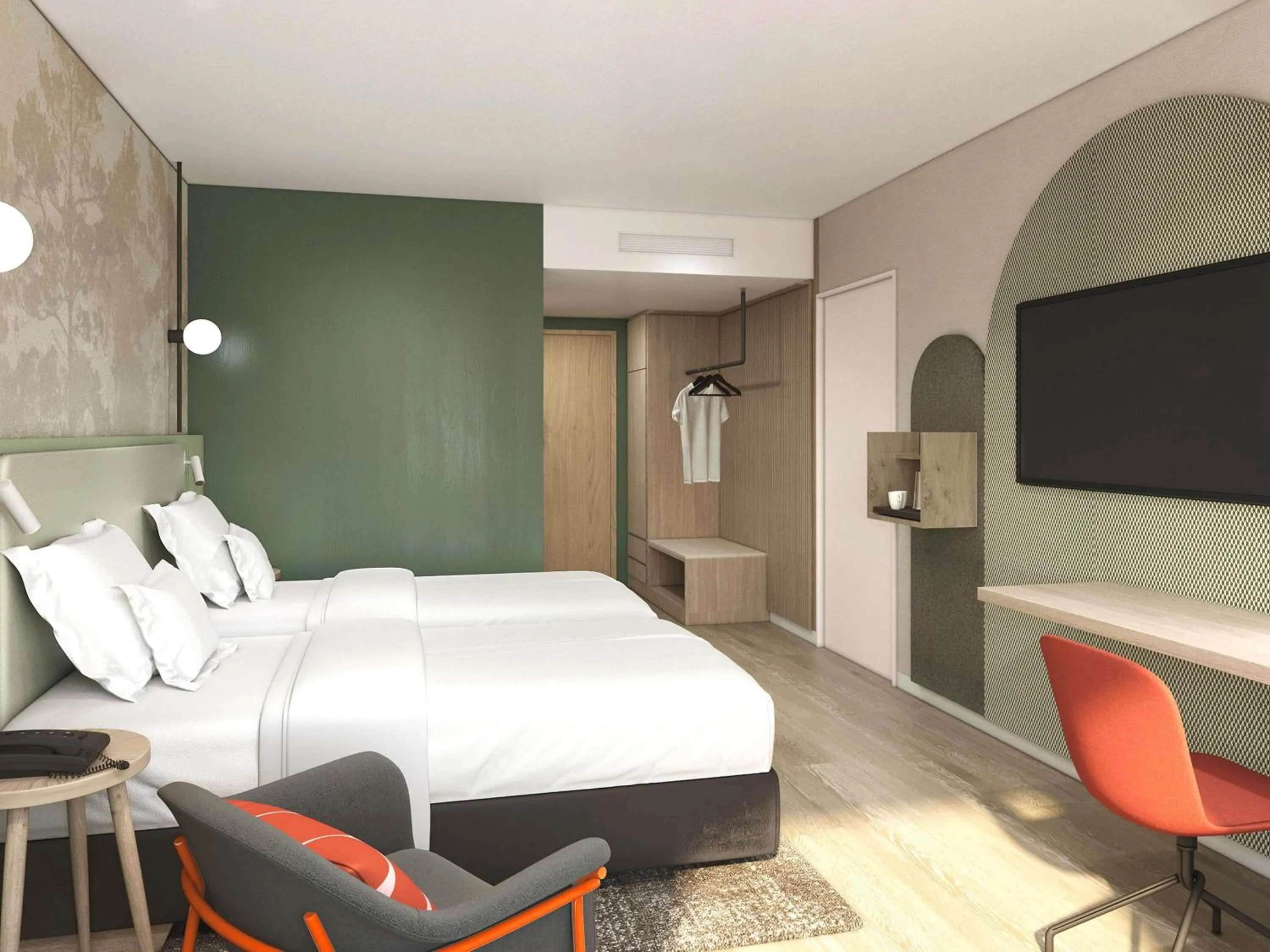 Bedroom, Bed in Fora Hotel Hannover by Mercure