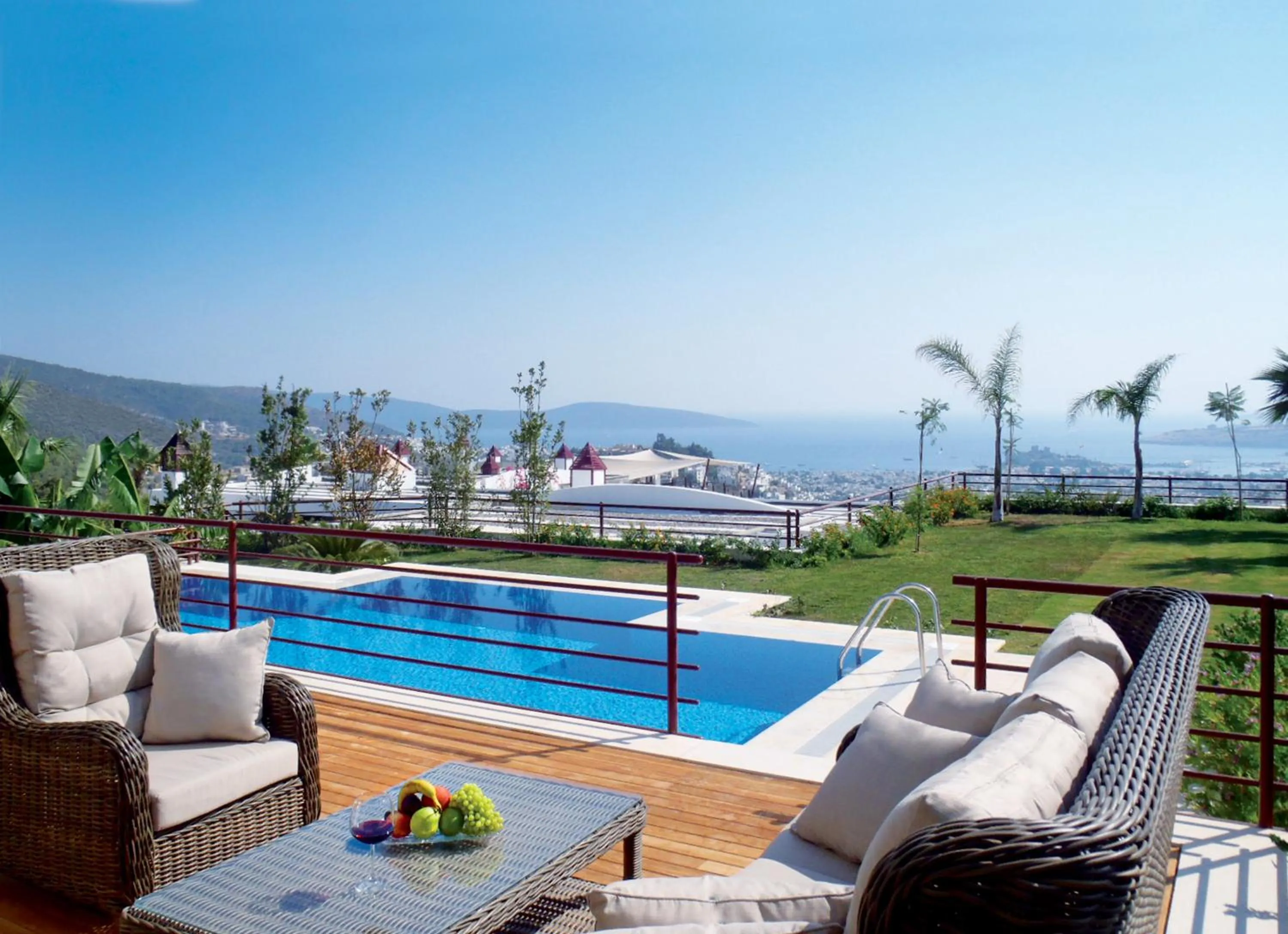 Pool view in Hillstone Bodrum Hotel & Spa