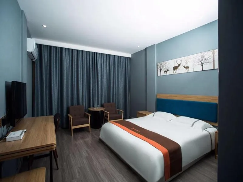 Bed in JUN Hotels Jiangsu Wuxi Jiangyin Changjing Coach Station Store