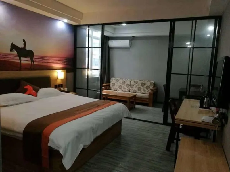Bed in JUN Hotels Zhejiang Jiaxing Haiyan Qiyuan North Road