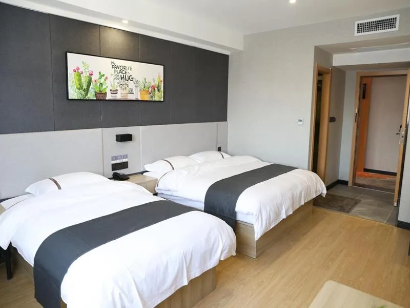 Bed in Thank Inn Chain Hotel Shanxi Jinzhong Yuci District Yunhua Street