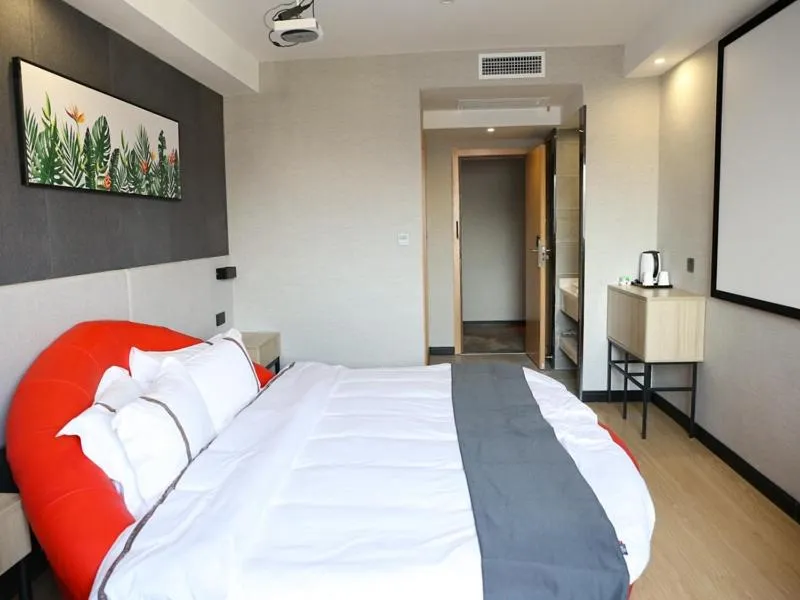 Bed in Thank Inn Chain Hotel Shanxi Jinzhong Yuci District Yunhua Street