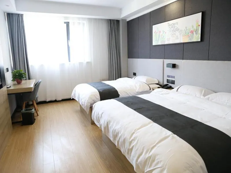 Bed in Thank Inn Chain Hotel Shanxi Jinzhong Yuci District Yunhua Street