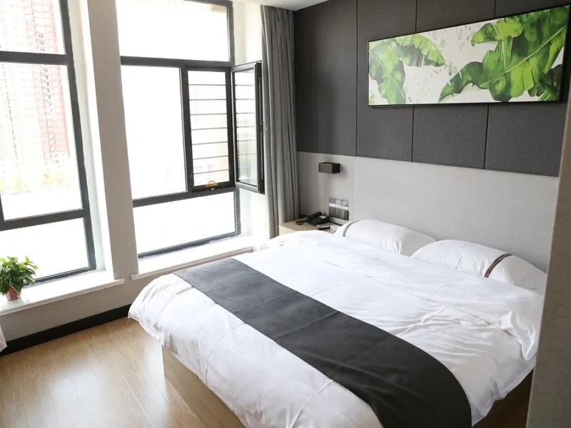 Bed in Thank Inn Chain Hotel Shanxi Jinzhong Yuci District Yunhua Street