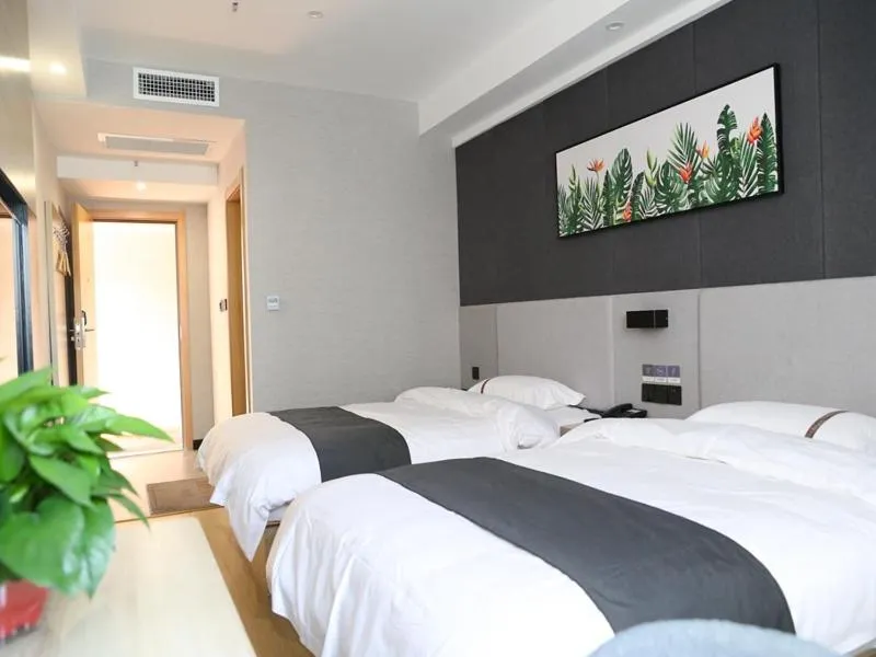 Bed in Thank Inn Chain Hotel Shanxi Jinzhong Yuci District Yunhua Street