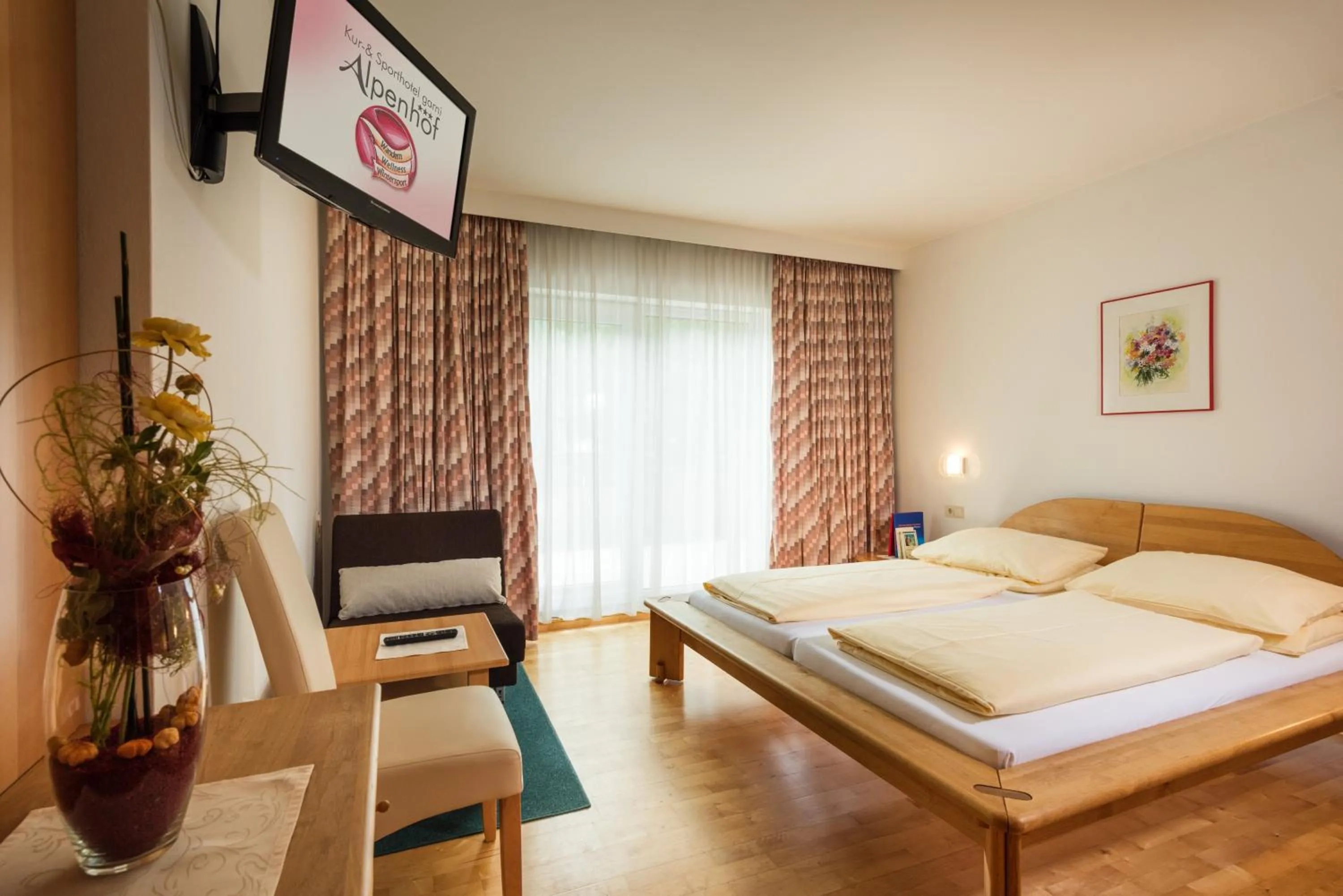 Bedroom, Bed in Hotel Alpenhof - New Sauna Area