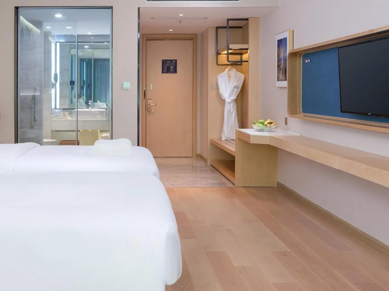 Bed in Shenzhen Universide-Senter＆BaoHe Road Kyriad Marvelous Hotel