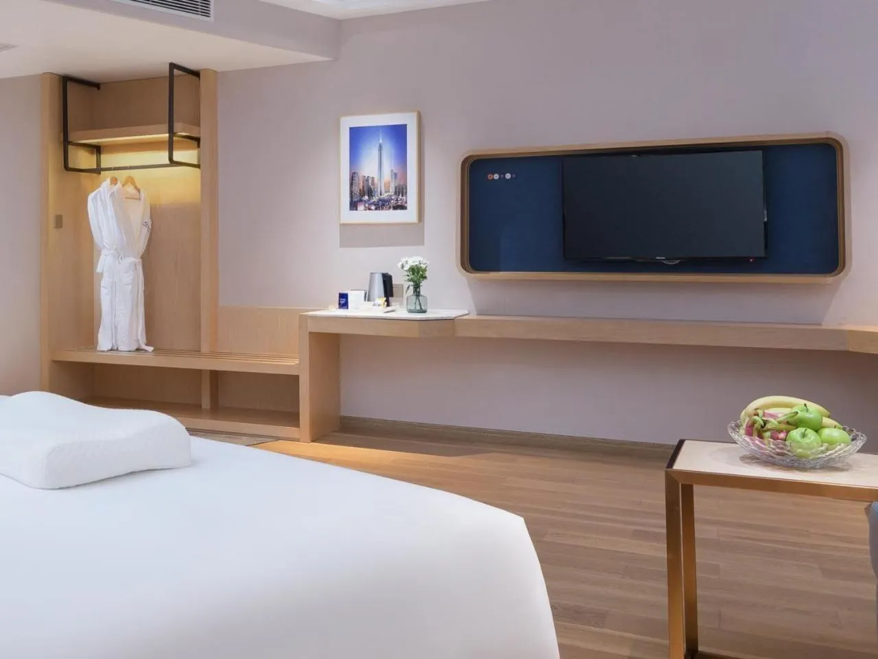 Bed in Shenzhen Universide-Senter＆BaoHe Road Kyriad Marvelous Hotel