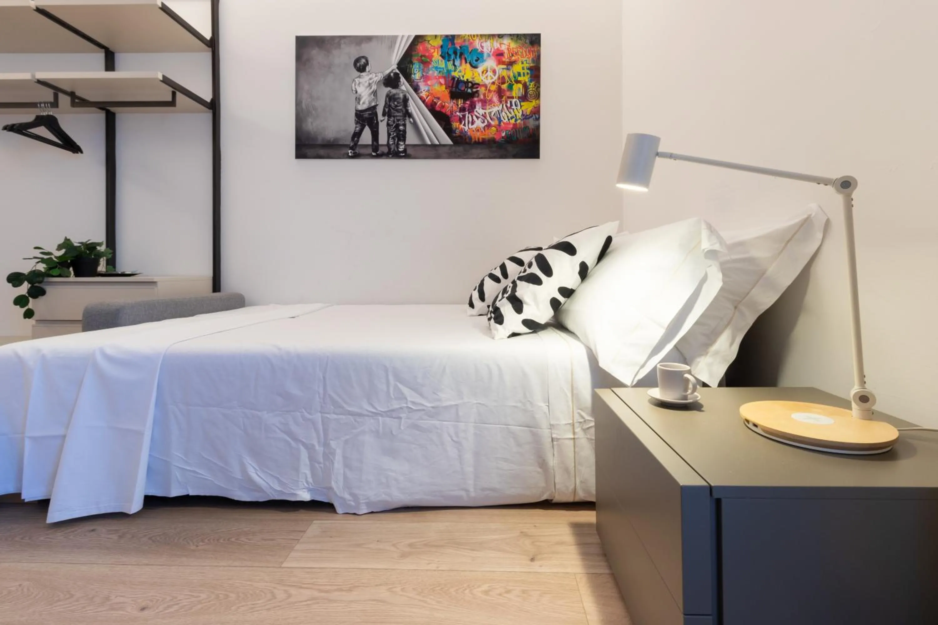 Bed in Appartamento con Terrazza Fronte Mare