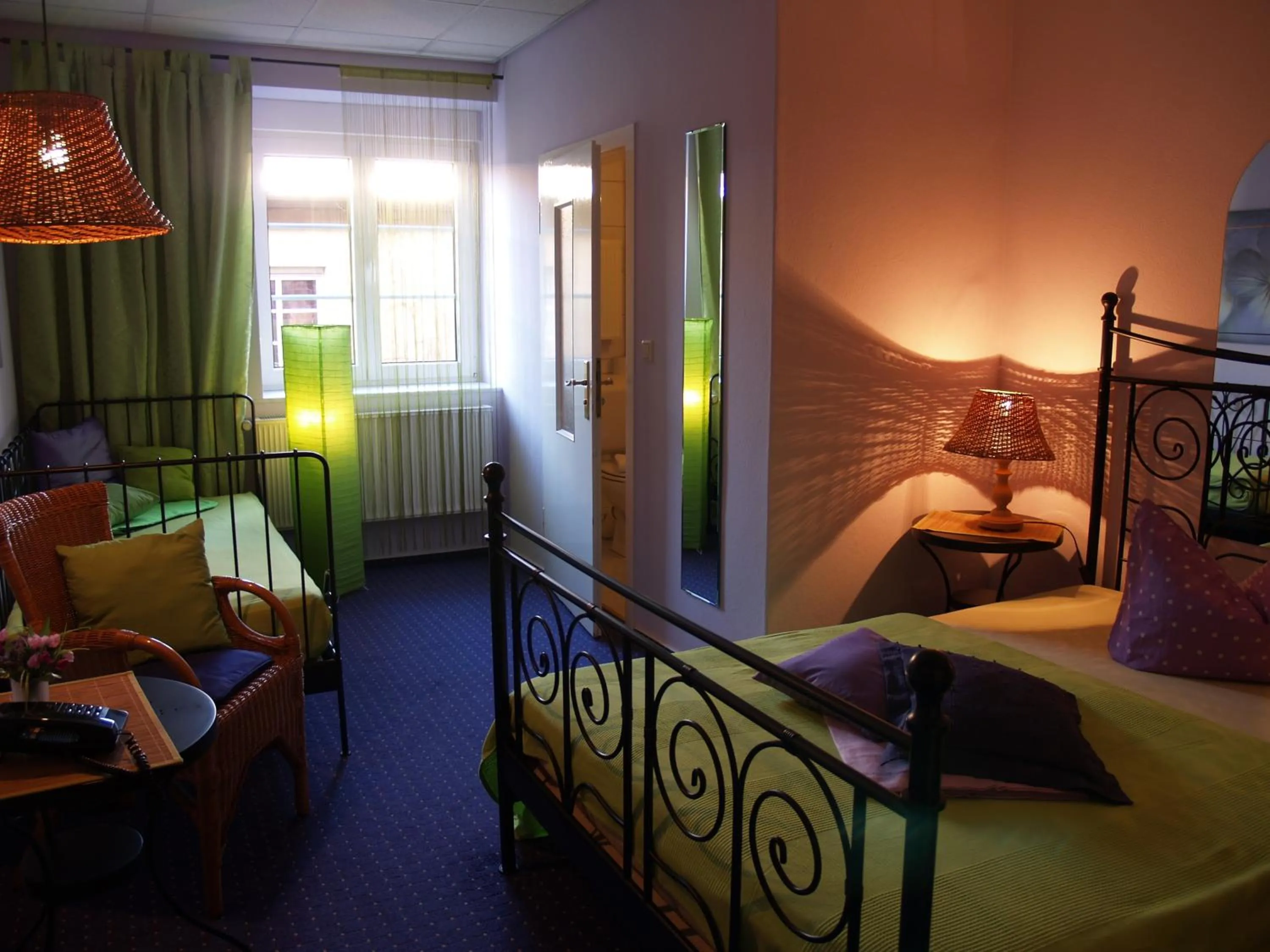 Photo of the whole room, Bed in Hermanns Hotel Zum Goldenen Stern