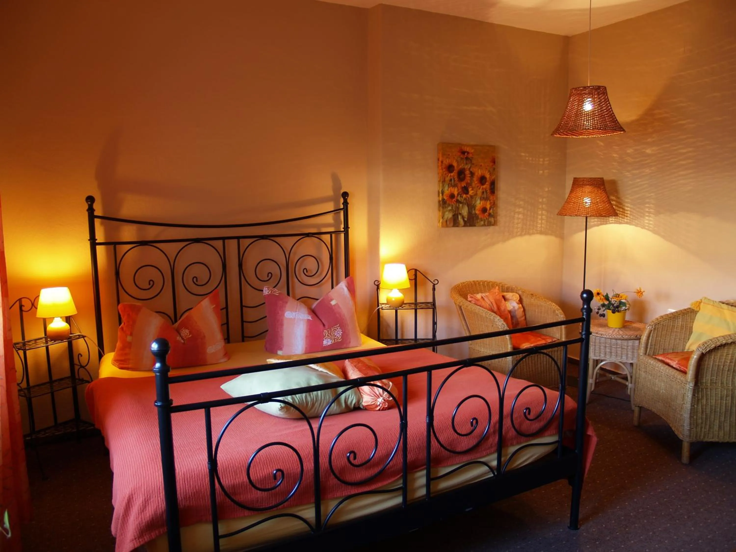 Photo of the whole room, Bed in Hermanns Hotel Zum Goldenen Stern