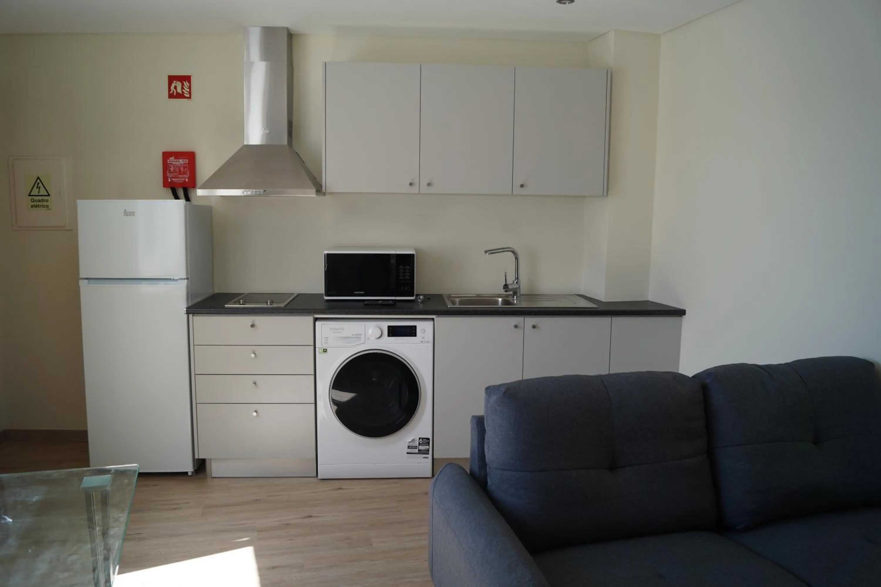 Kitchen or kitchenette in Angra Central Hotel