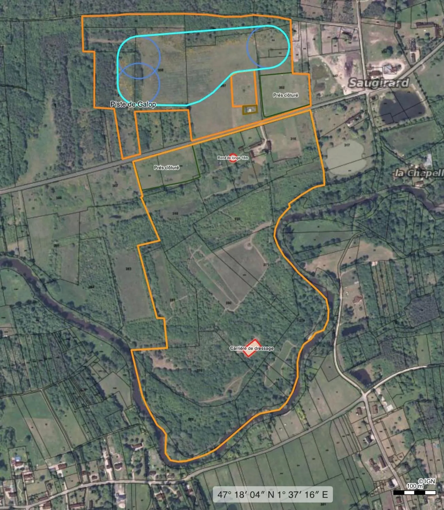 Bird's eye view in Domaine des Bois Argentés