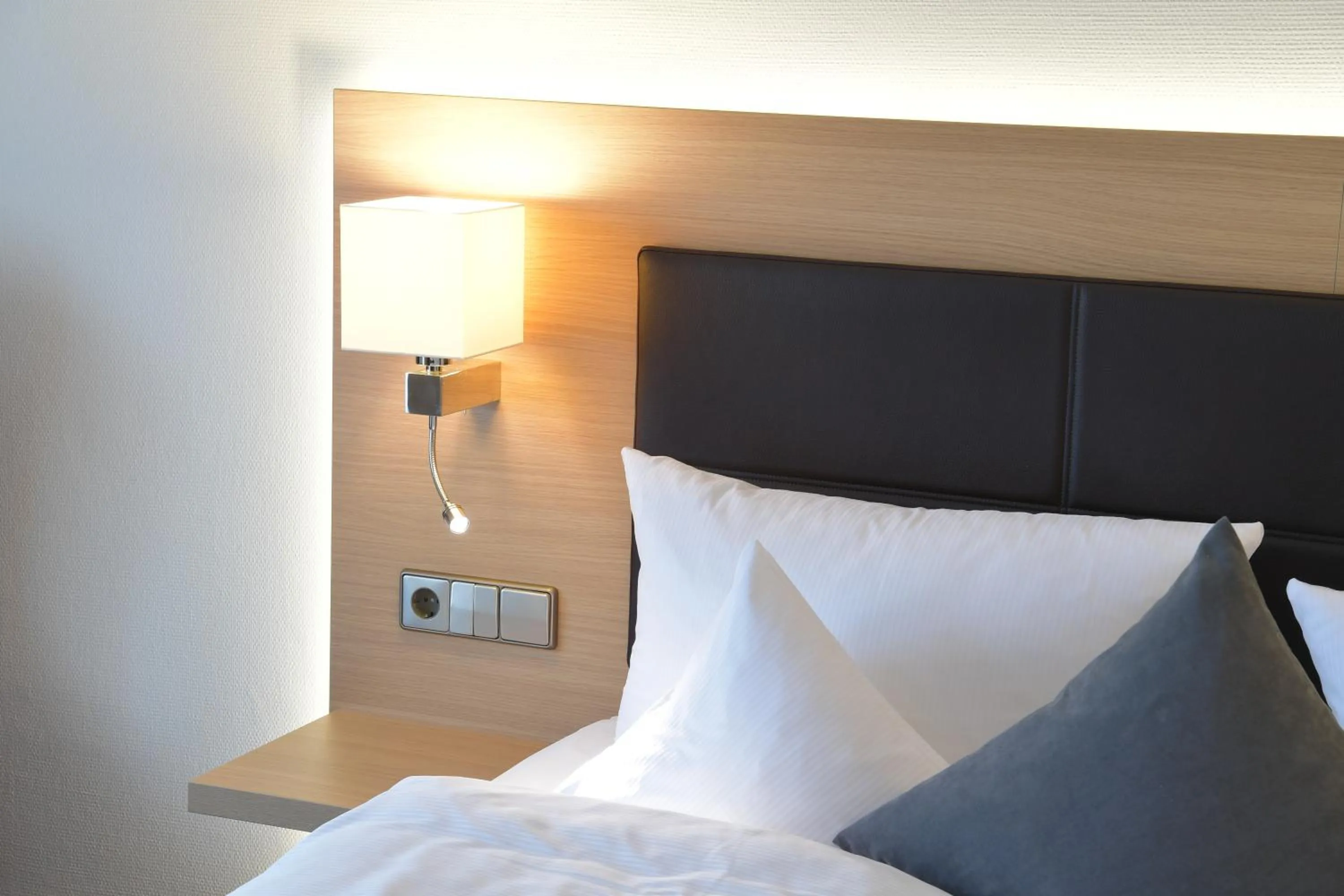 Decorative detail, Bed in Hotel Krone