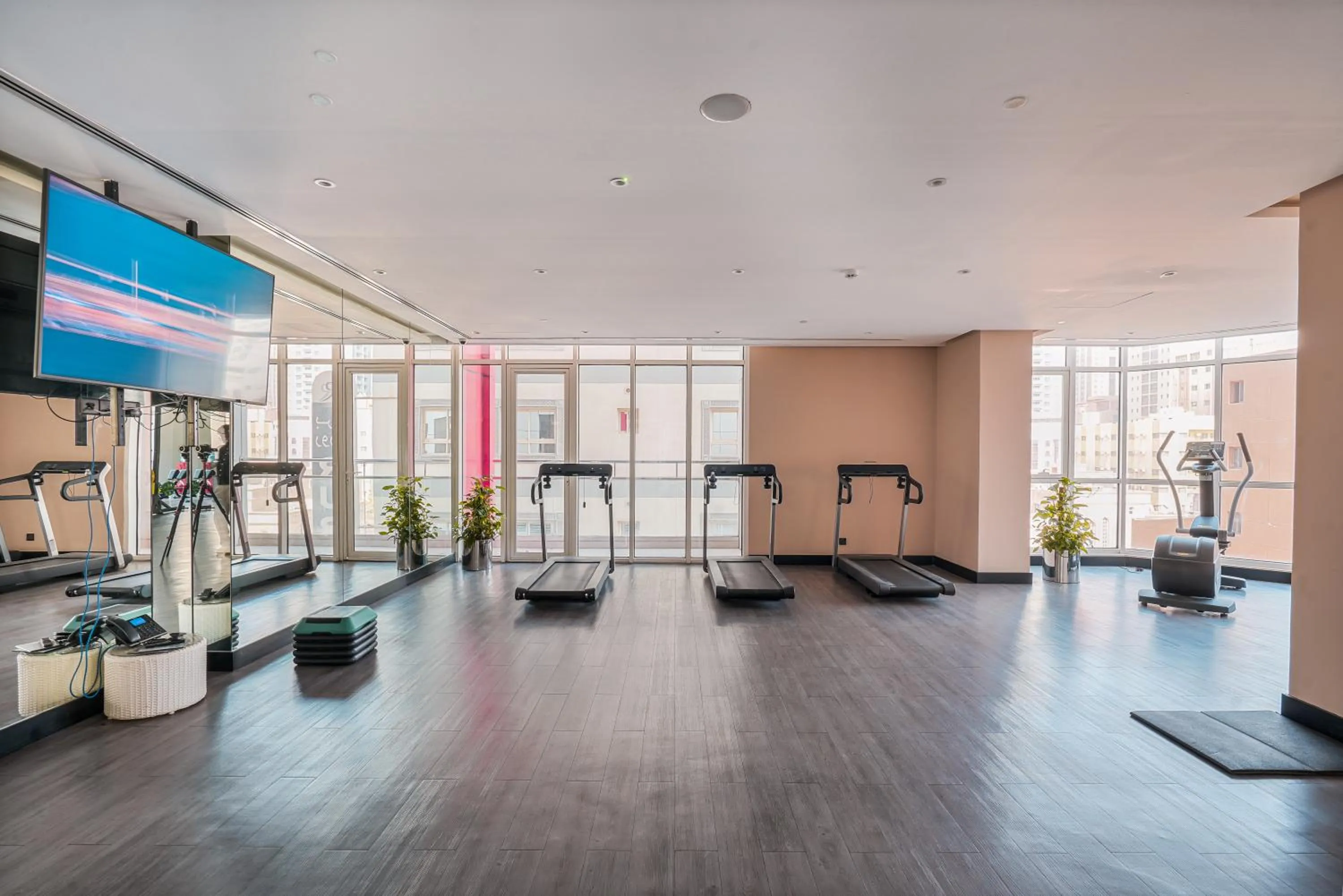 Fitness centre/facilities in Eden Garden Hotel Apartment