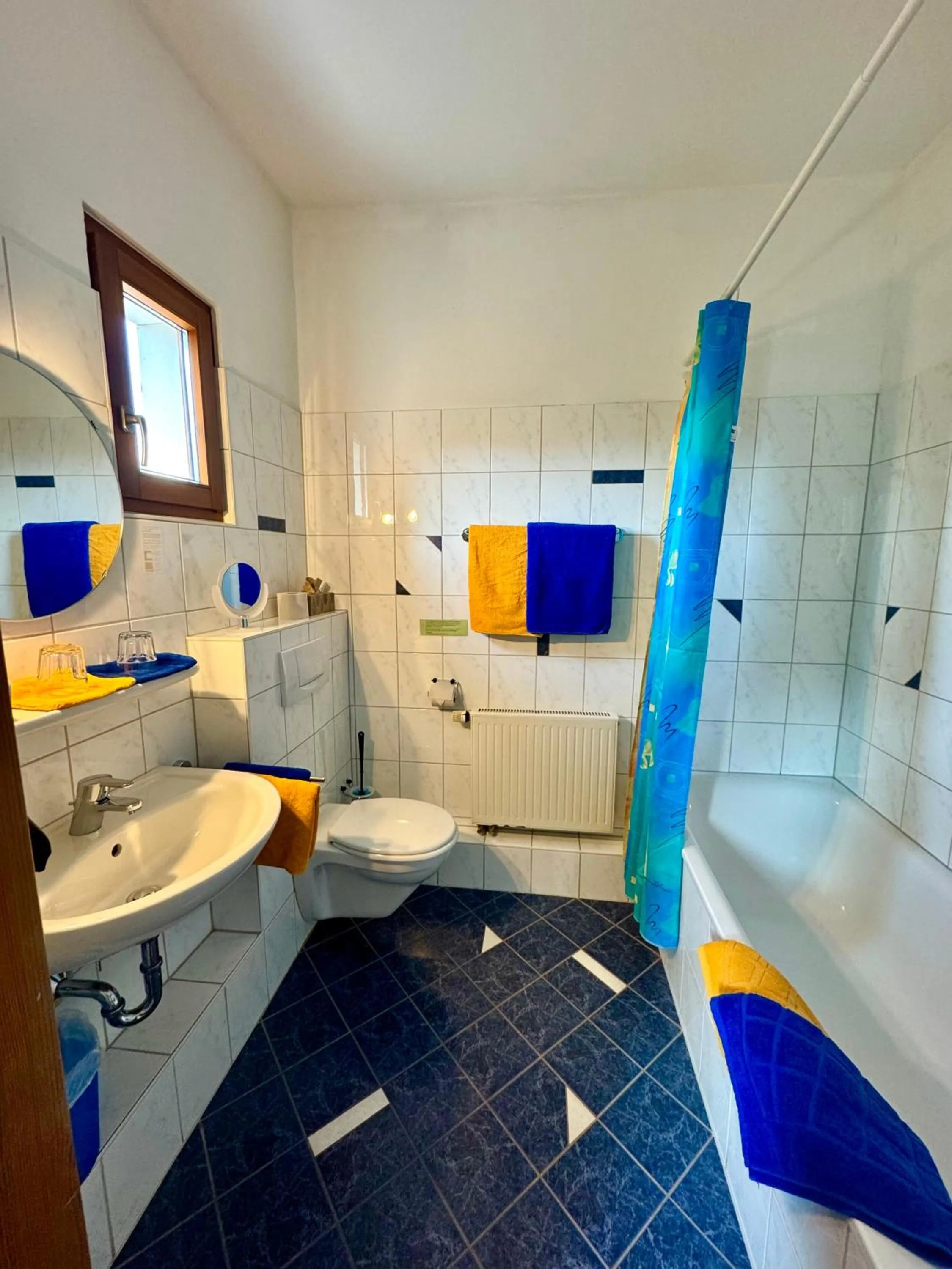 Shower in Hotel Grünwald