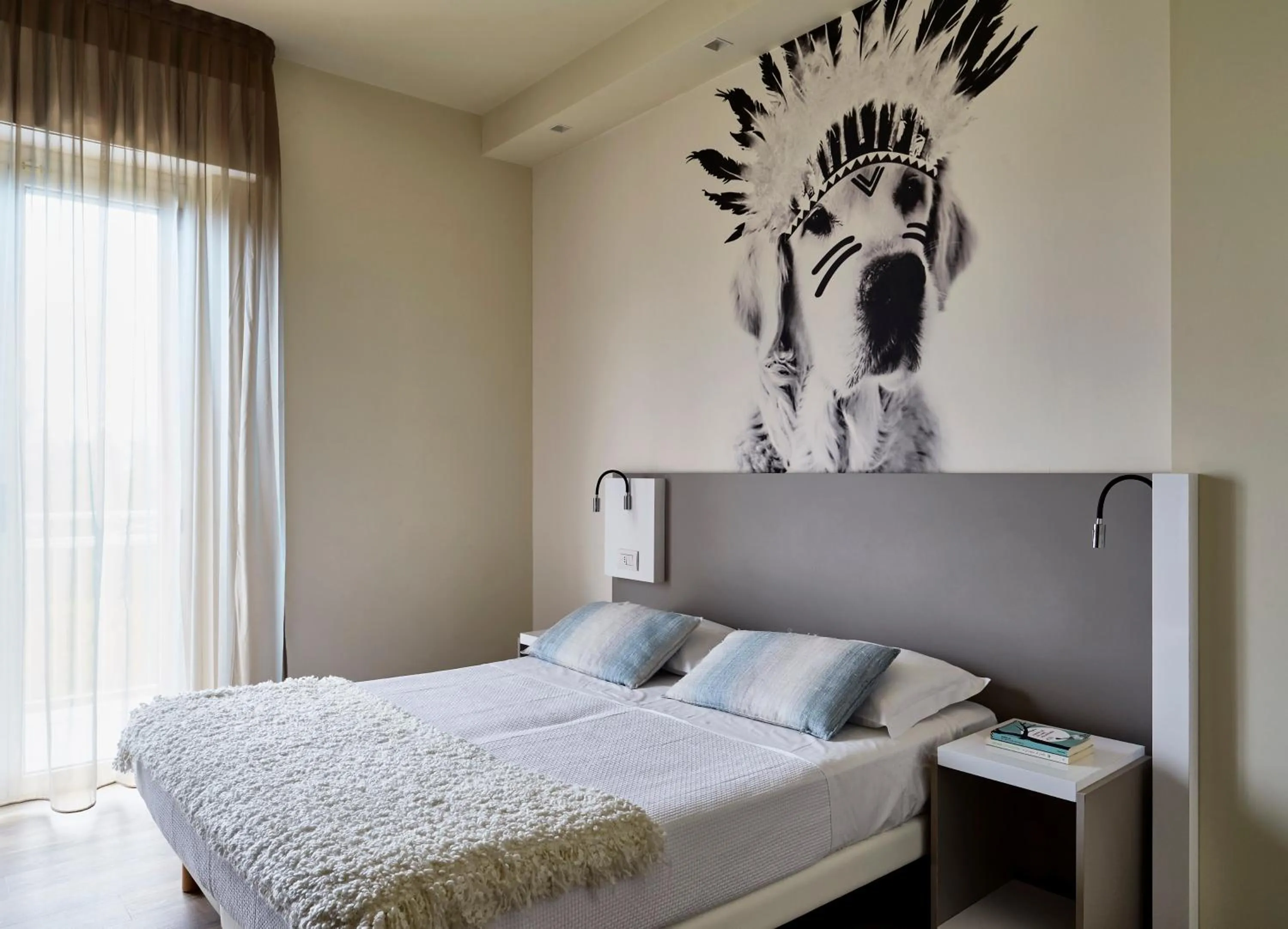 Bed in Hotel La Fenice