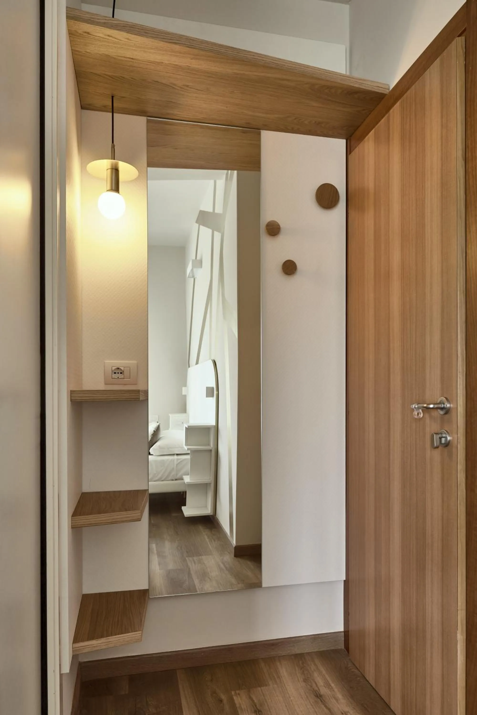 Bed in Hotel La Fenice