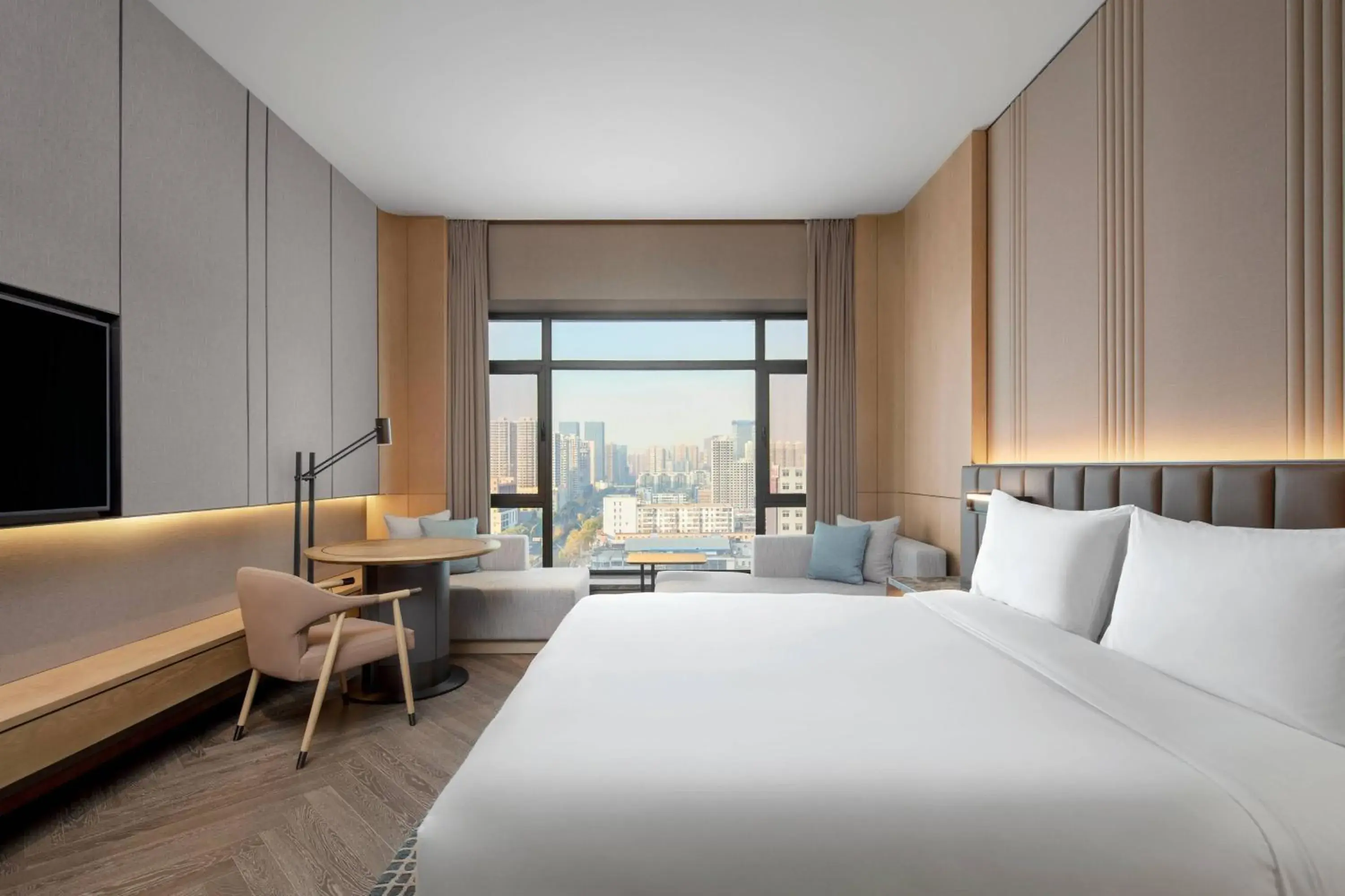 Deluxe, Guest room, 1 King, City view in Courtyard Taiyuan Deluxe, Guest room, 1 King, City view in Courtyard Taiyuan