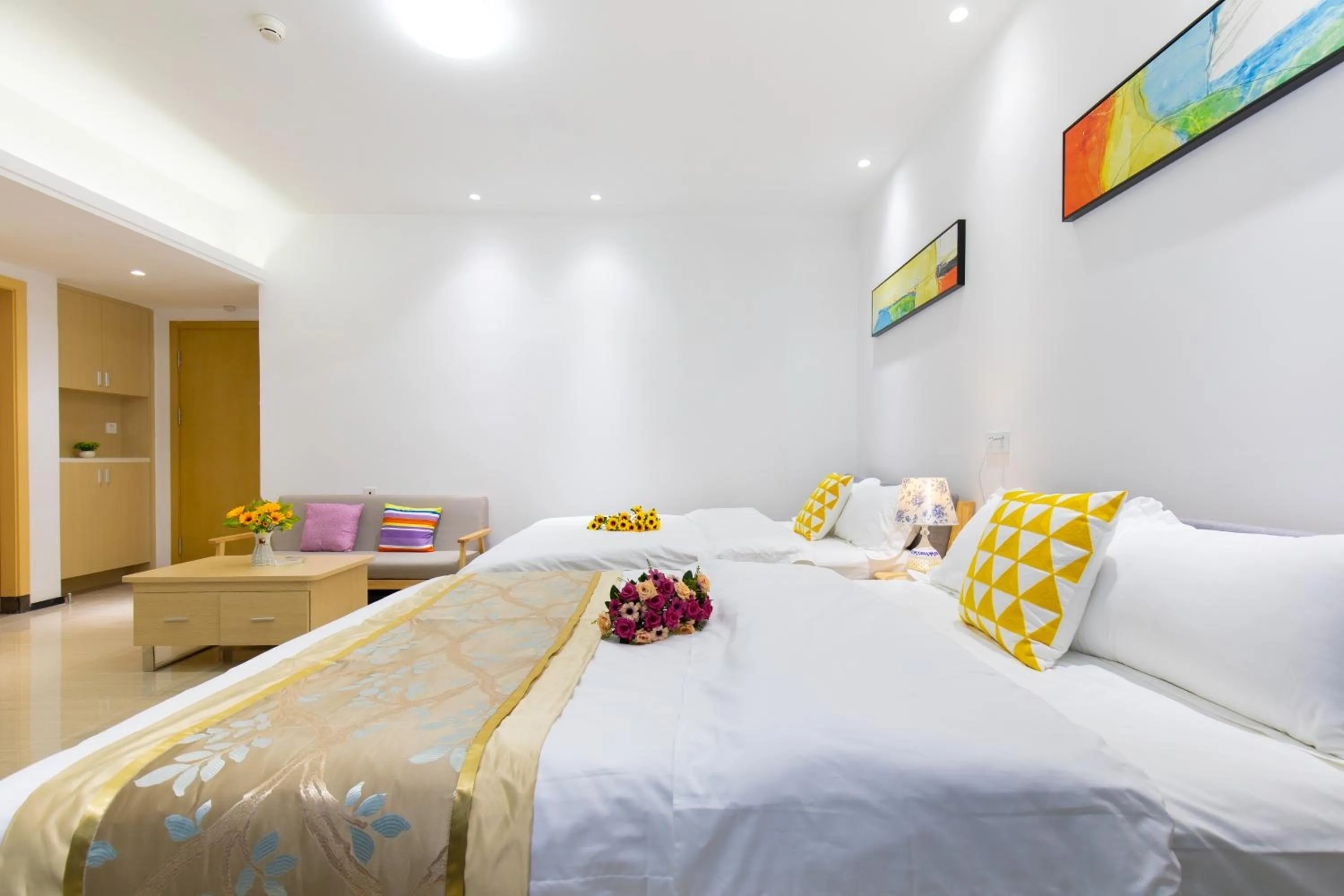 Bed in Foshan Laide Apartment