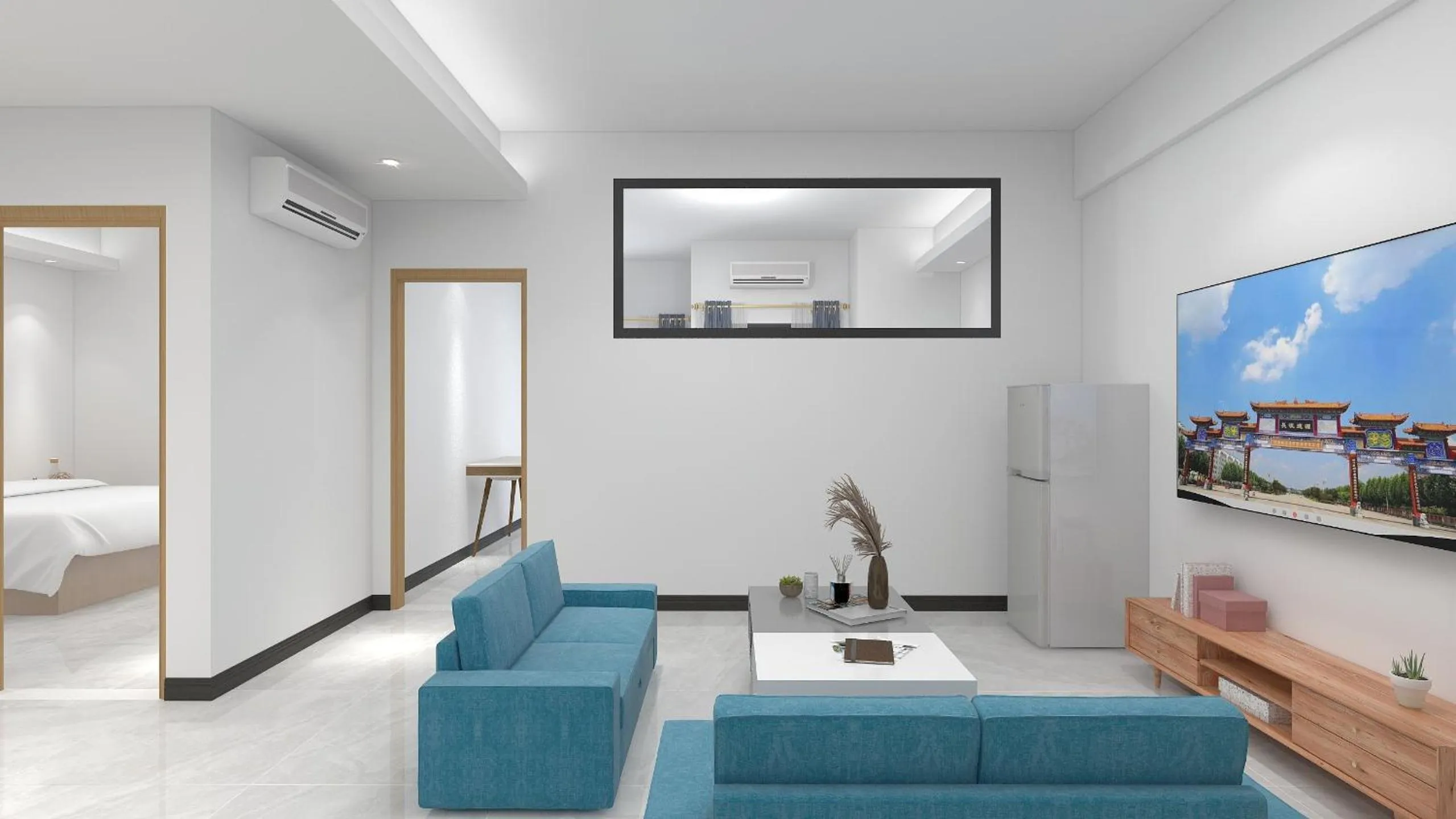 Bed in Foshan Laide Apartment