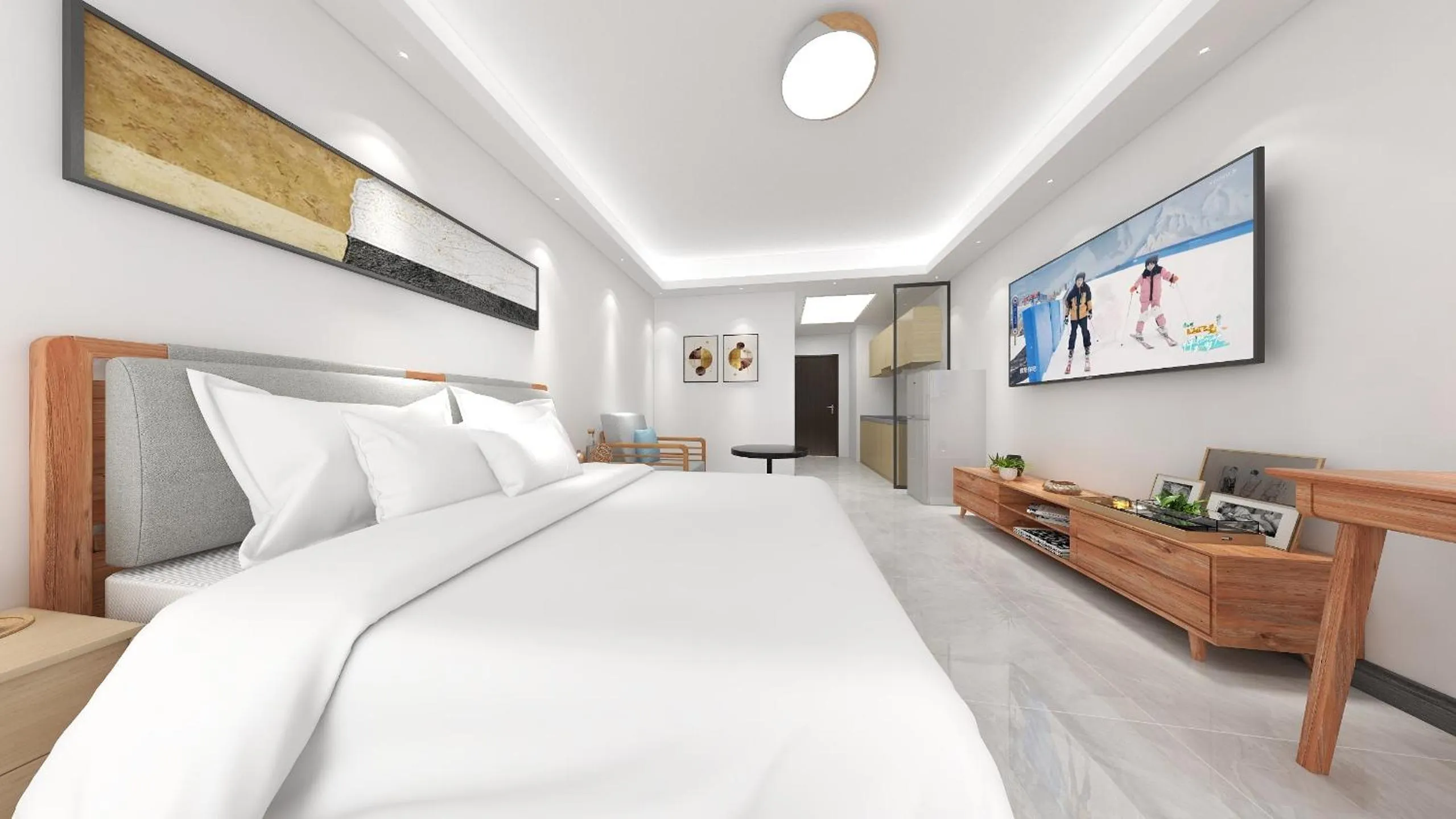 Bed in Foshan Laide Apartment