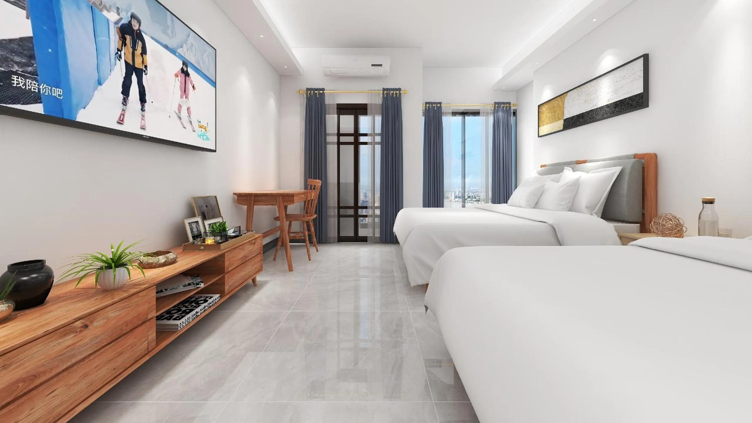 Bed in Foshan Laide Apartment