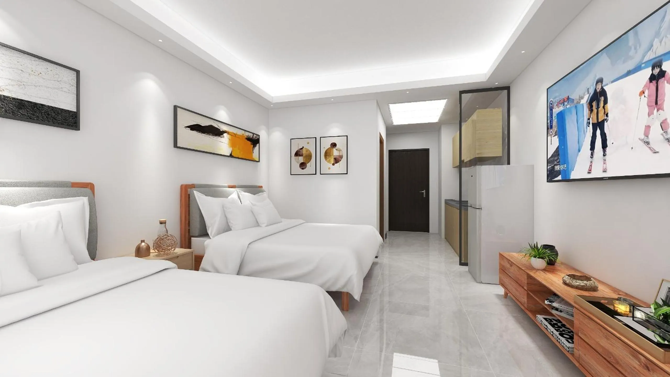 Bed in Foshan Laide Apartment