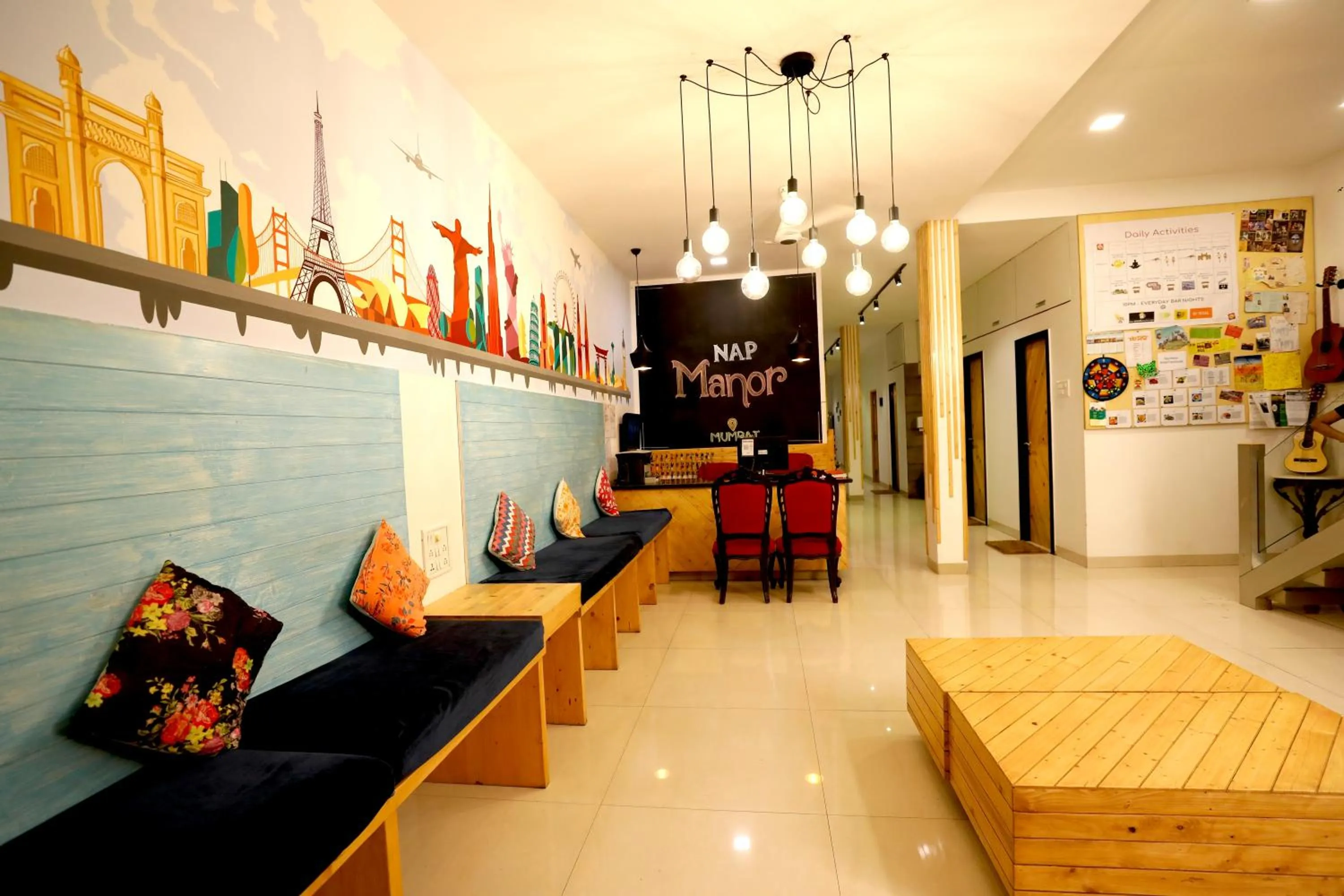 Lobby or reception in Nap Manor Hostels