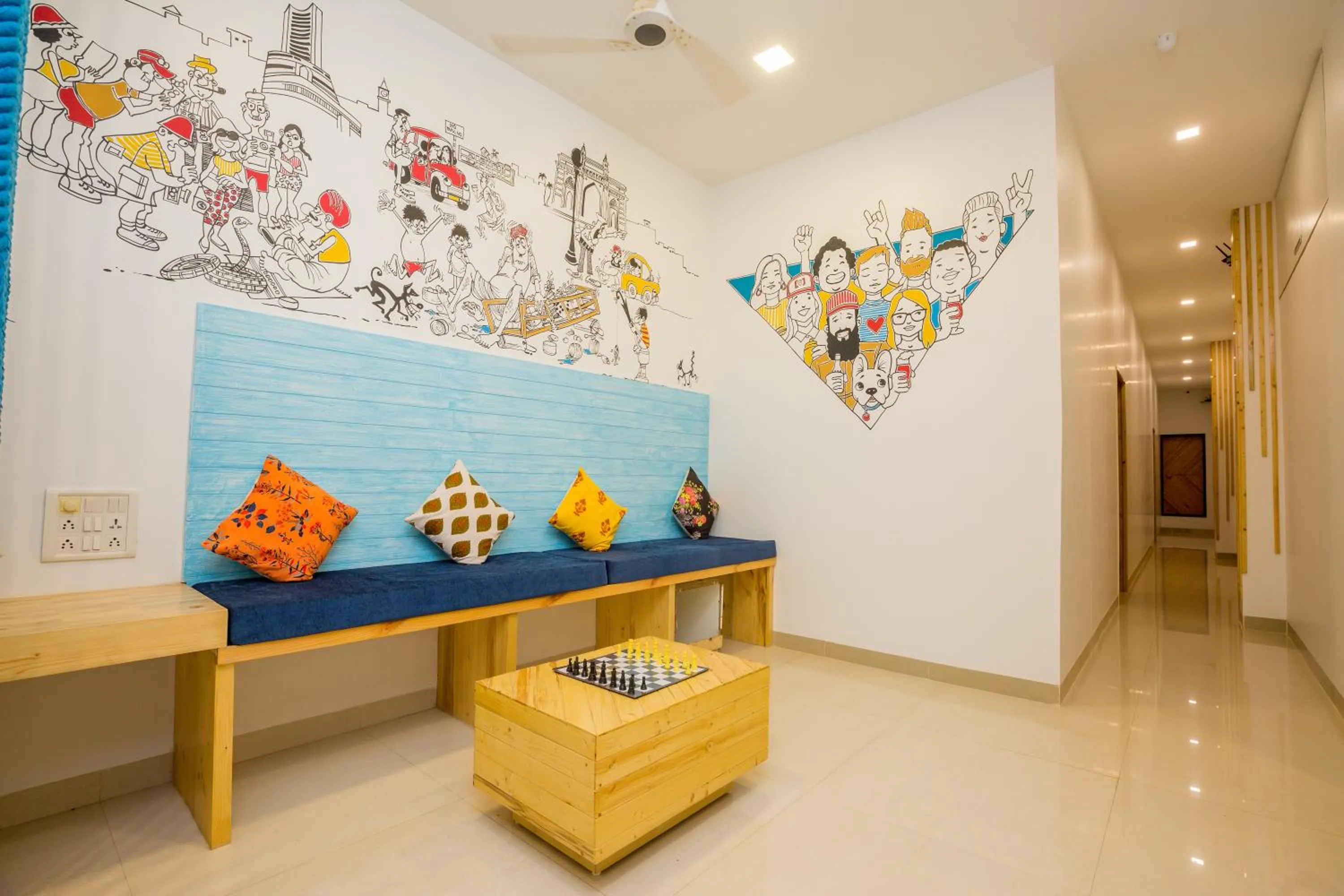 Library in Nap Manor Hostels