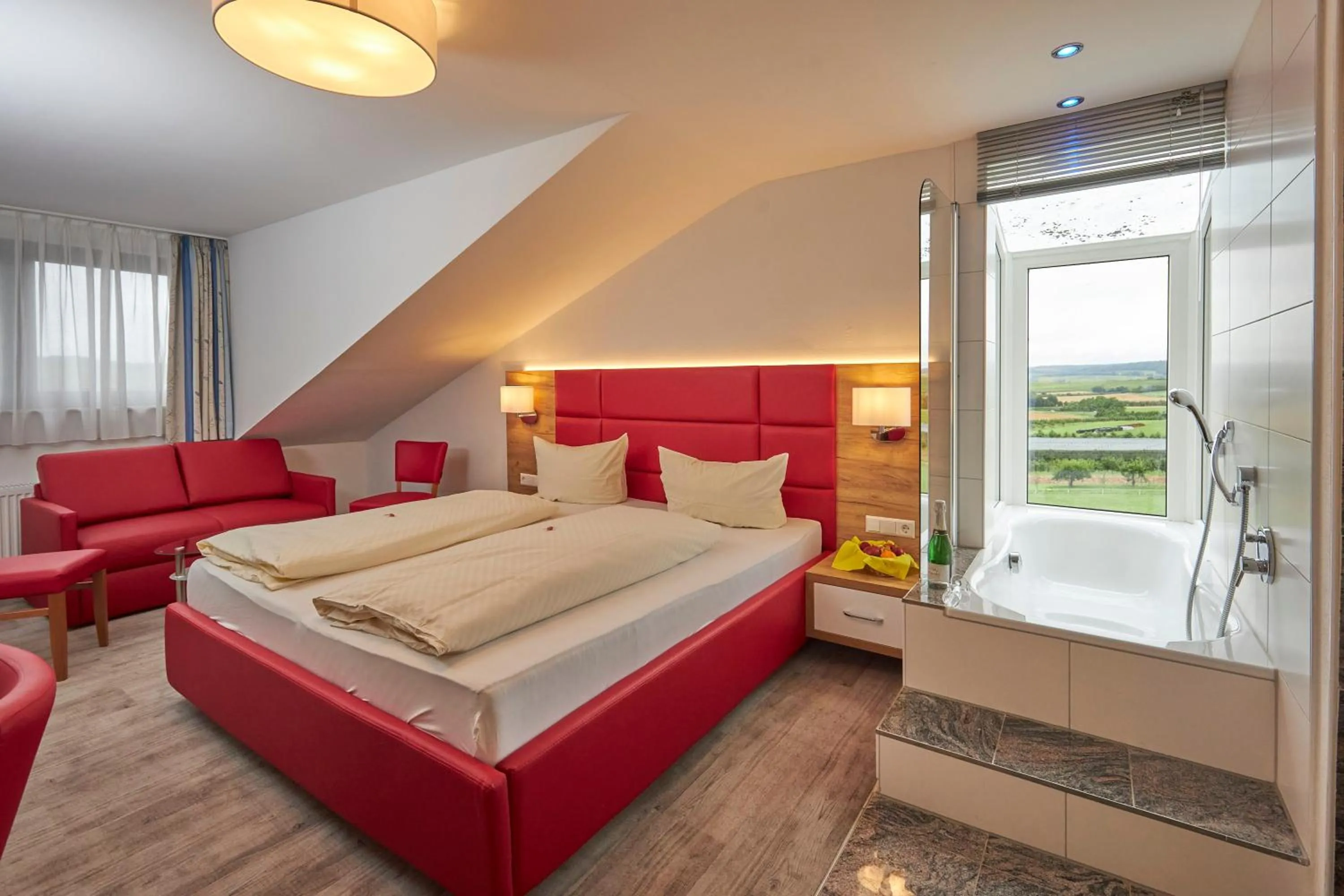 Bedroom, Bed in Flair Hotel Landgasthof Roger