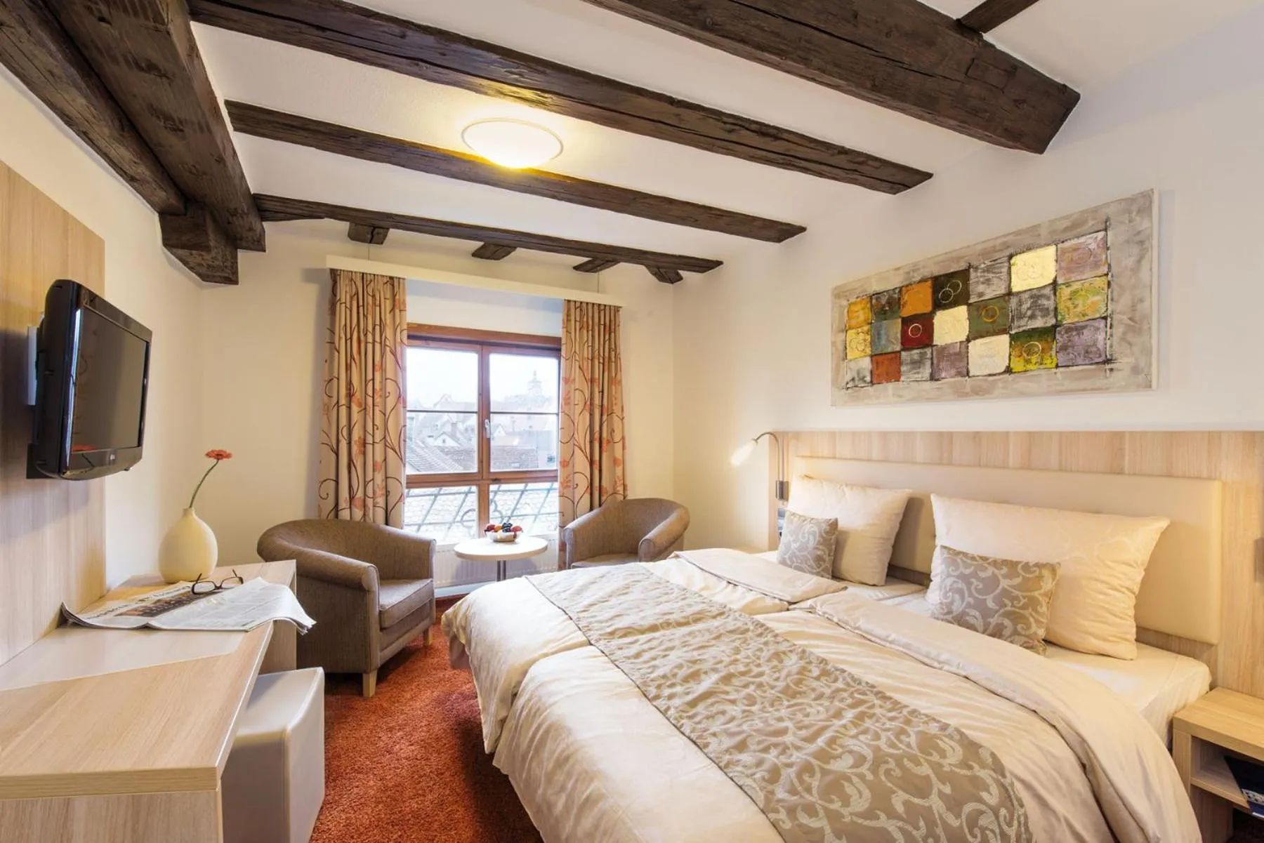 Photo of the whole room, Bed in Hotel Altes Brauhaus garni