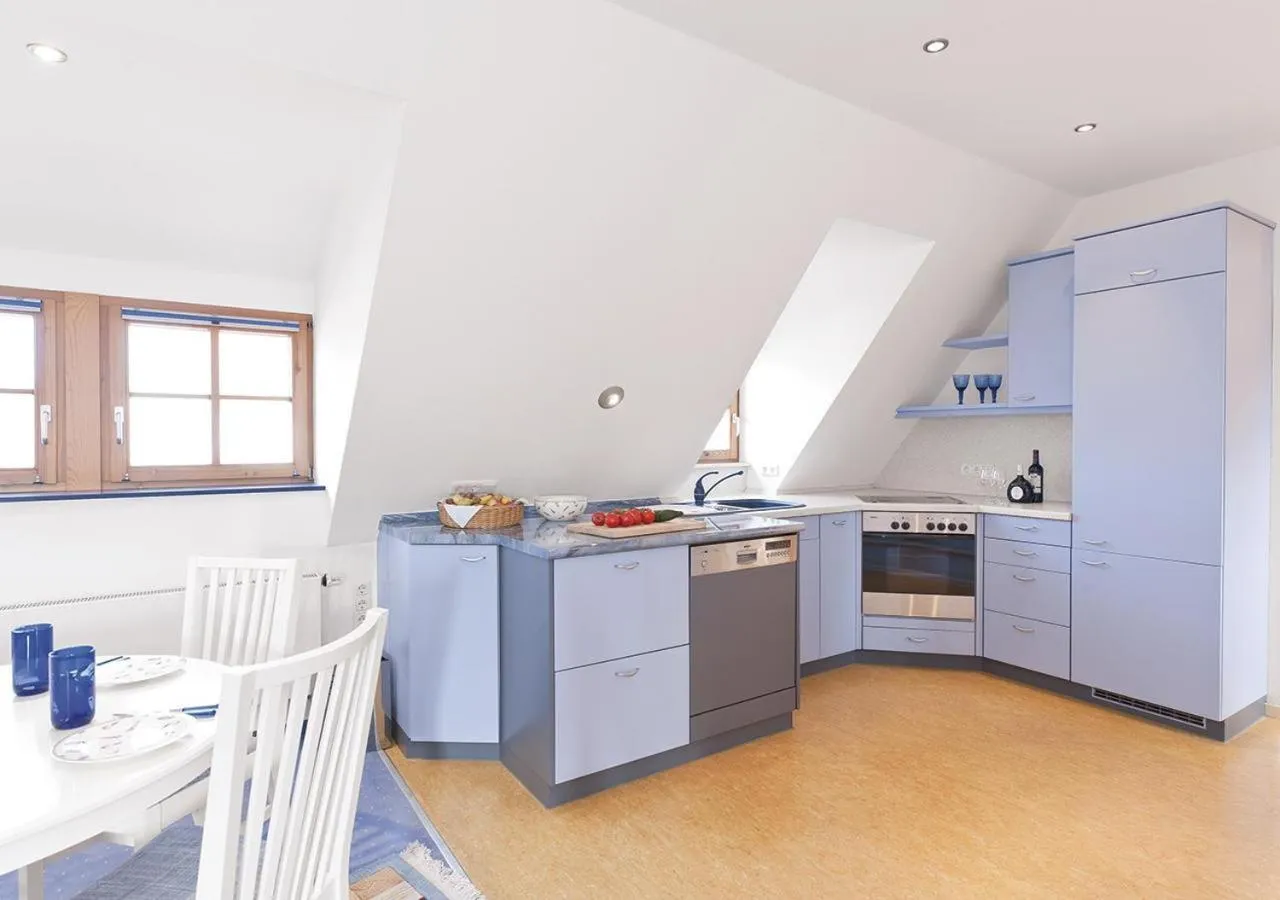 Kitchen or kitchenette in Hotel Altes Brauhaus garni