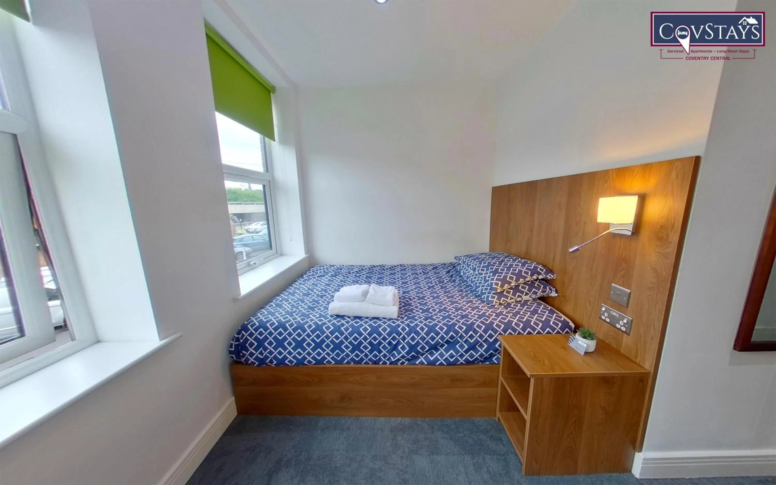 Bed in Victoria House - Deluxe Studios in Coventry City Centre, free parking, by COVSTAYS