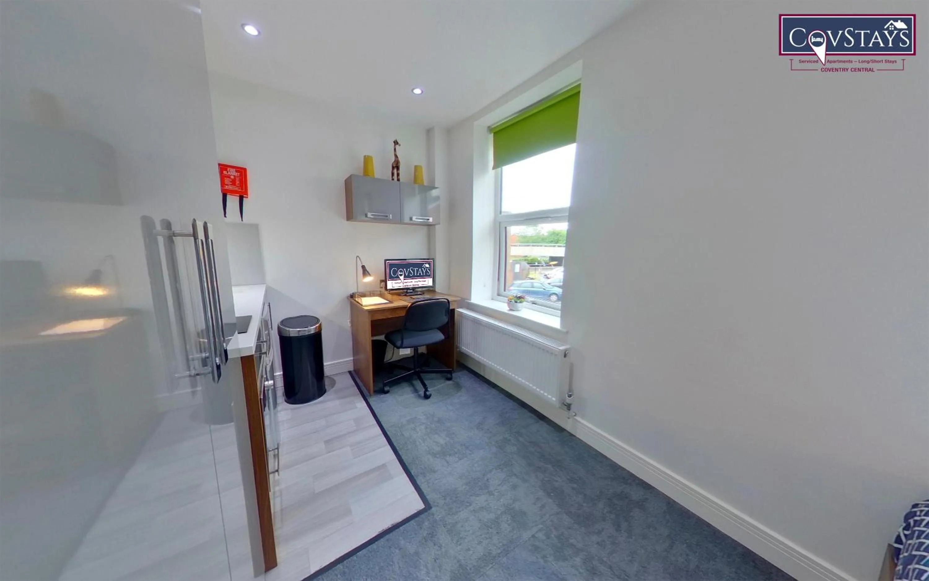 Bed in Victoria House - Deluxe Studios in Coventry City Centre, free parking, by COVSTAYS