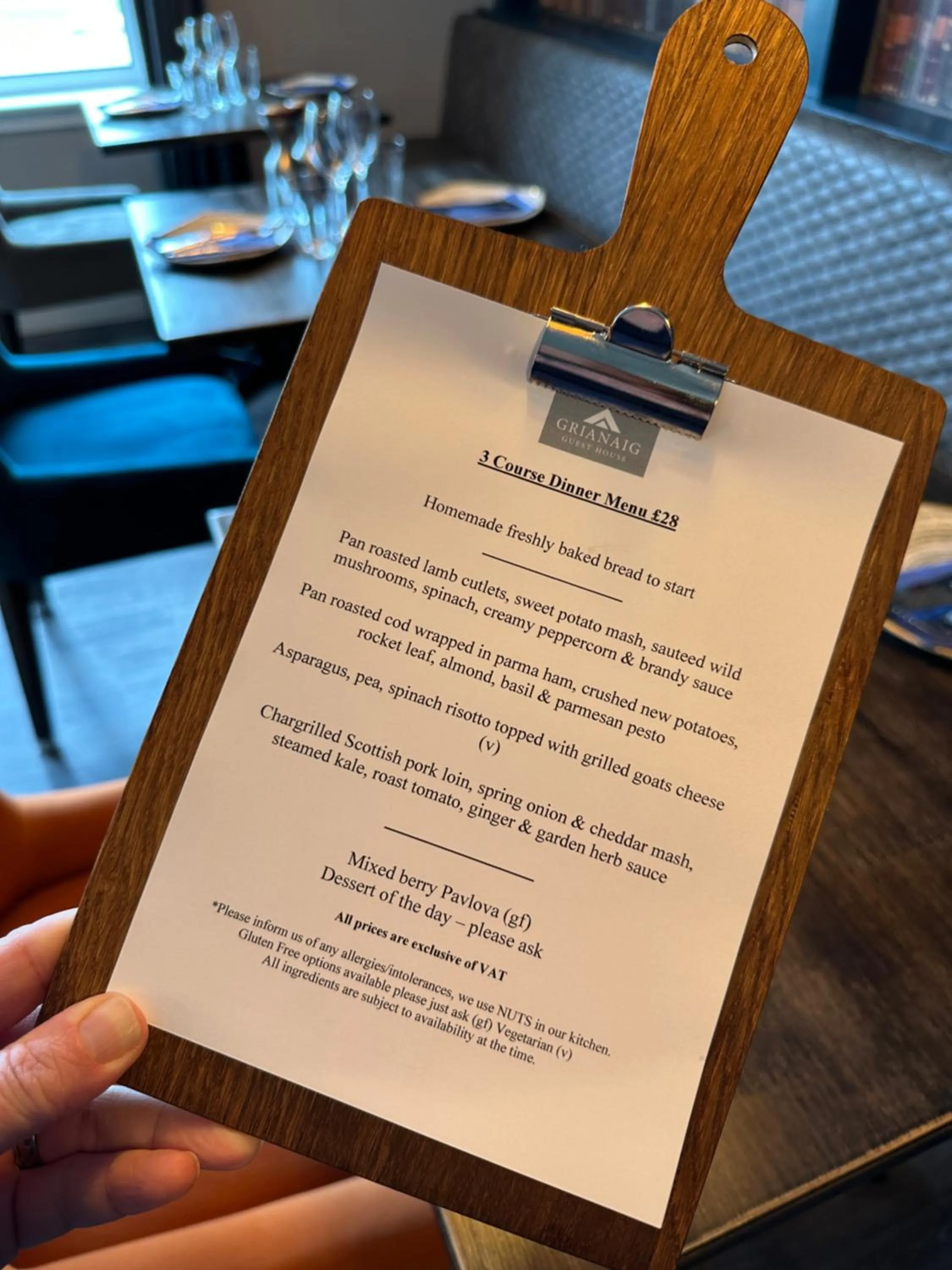 Restaurant/places to eat in Grianaig Guest House & Restaurant, South Uist, Outer Hebrides