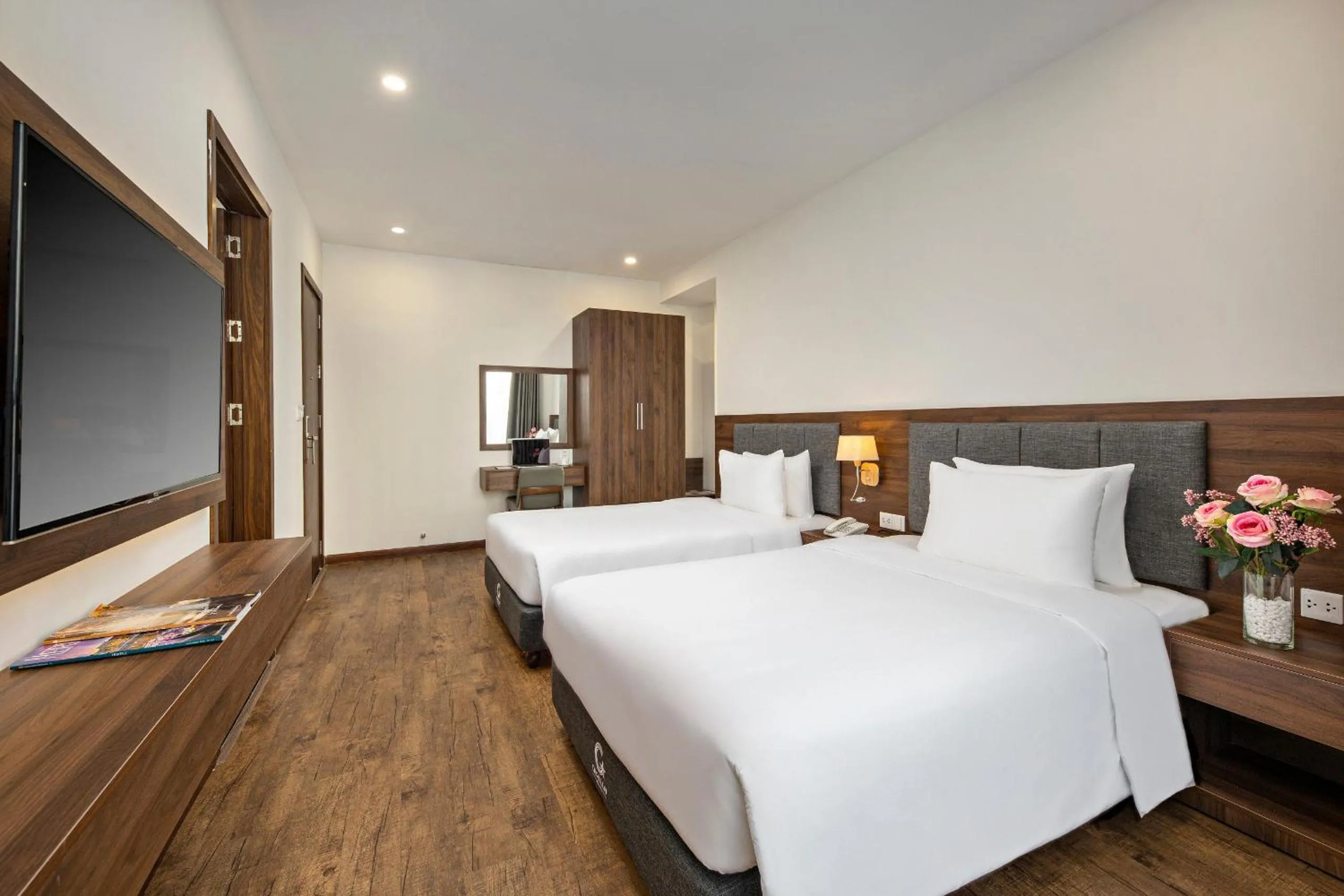 Living room, Bed in Capecia Danang Hotel and Apartment