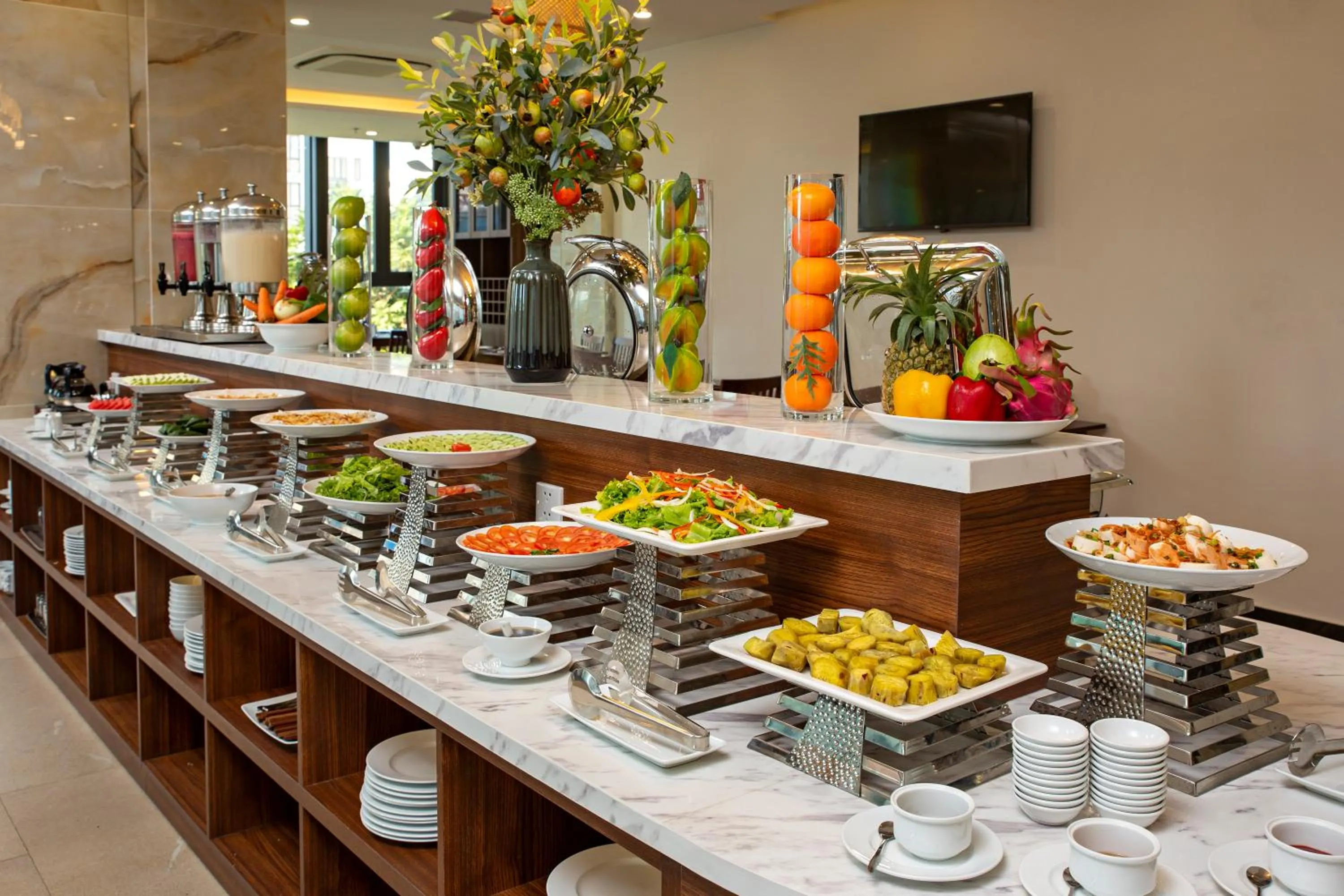Buffet breakfast in Capecia Danang Hotel and Apartment