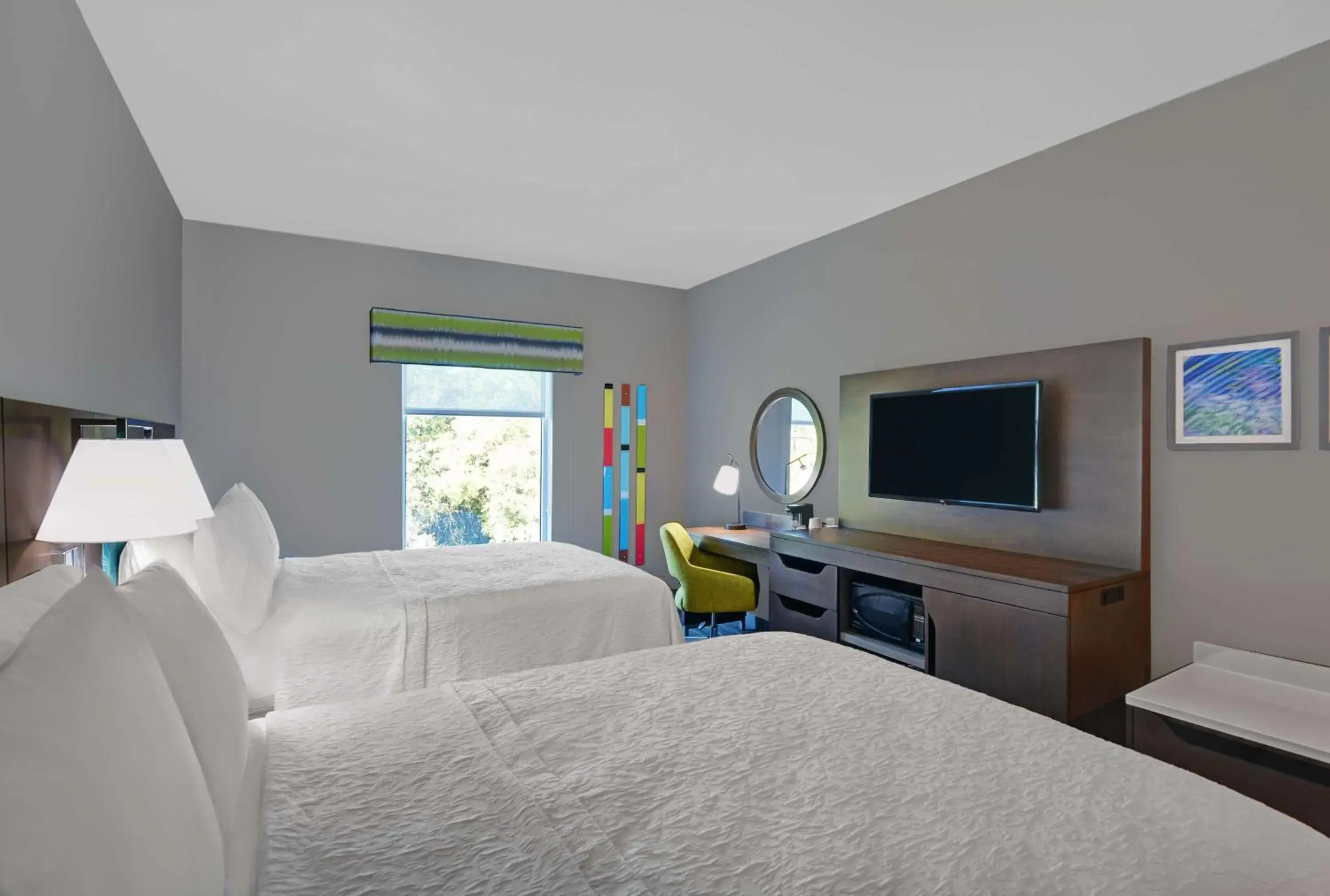 Queen Room with Two Queen Beds in Hampton Inn And Suites Macclenny I-10 Queen Room with Two Queen Beds in Hampton Inn And Suites Macclenny I-10